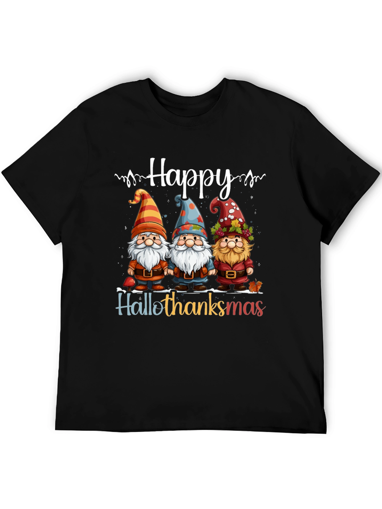 Happy Hallothanksmas Gnome T-Shirt