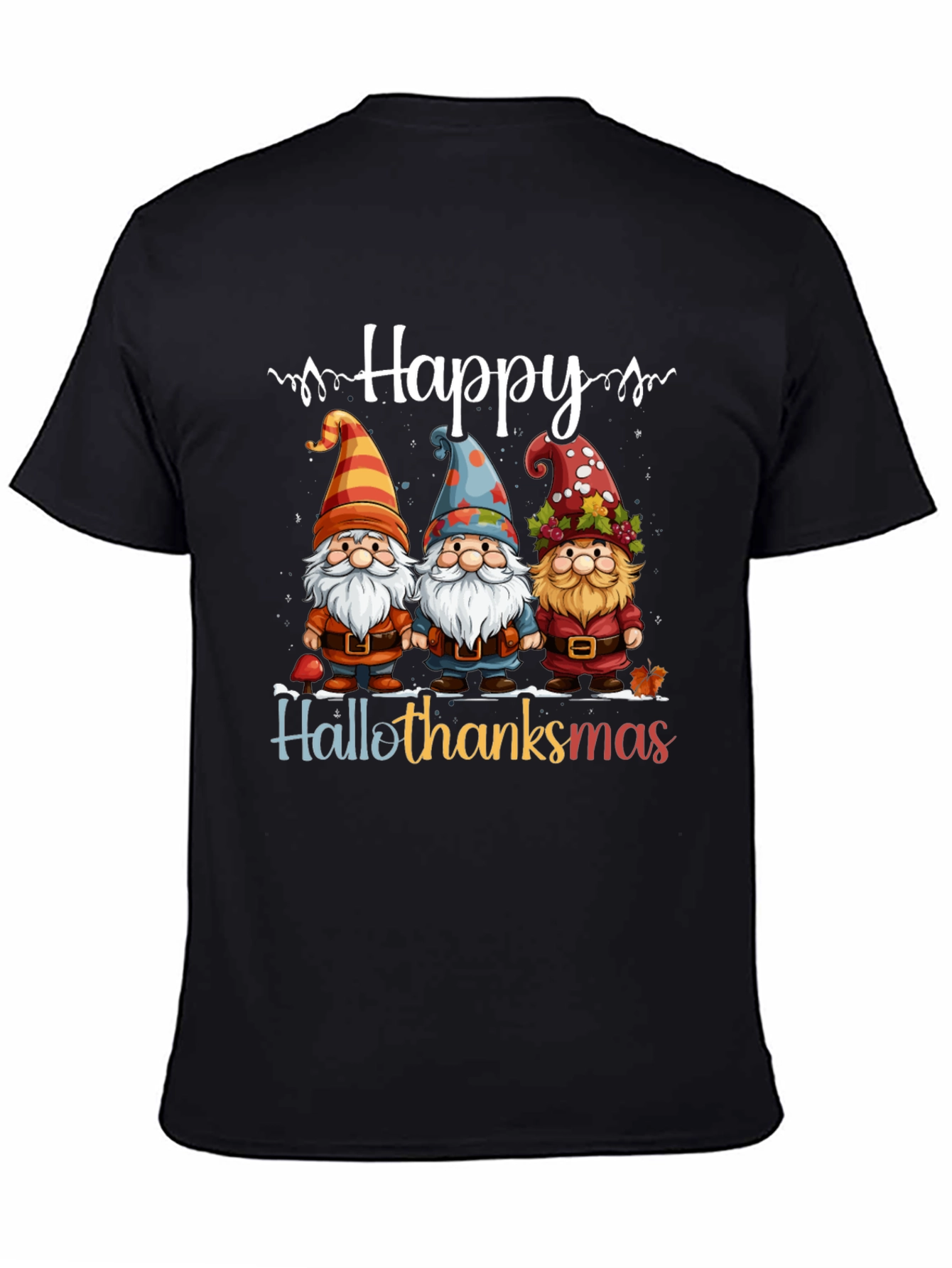 Happy Hallothanksmas Gnome T-Shirt
