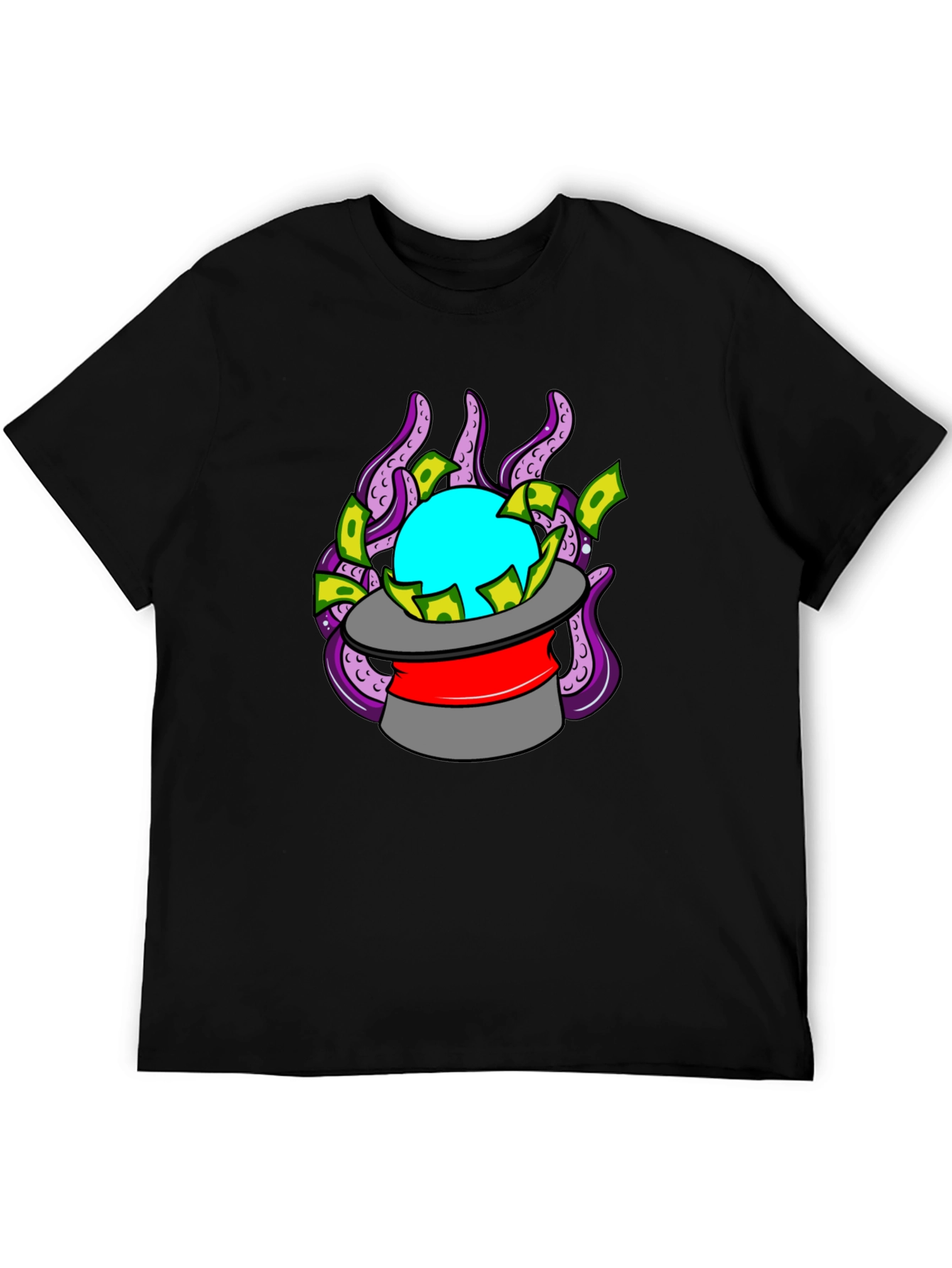 Mystic Octopus Magic Hat Graphic Tee