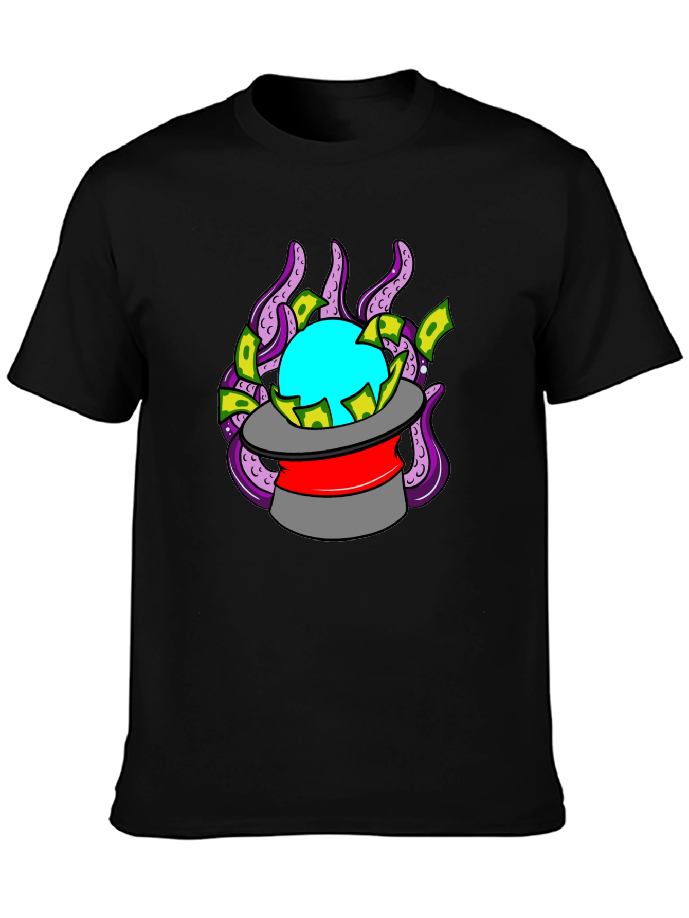 Mystic Octopus Magic Hat Graphic Tee