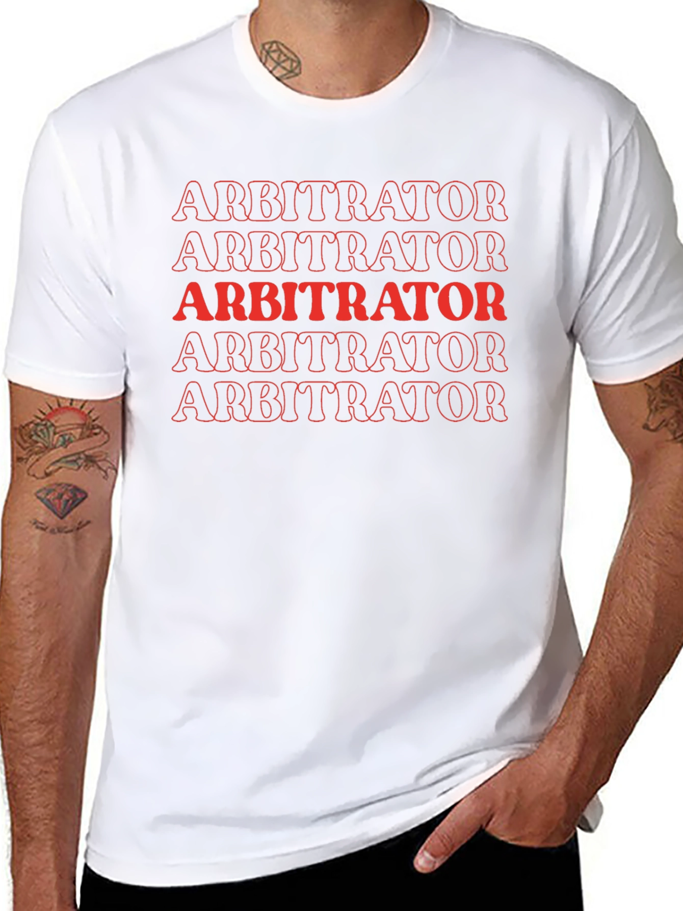 Arbitrator Tee - Retro Style Crew Neck Shirt