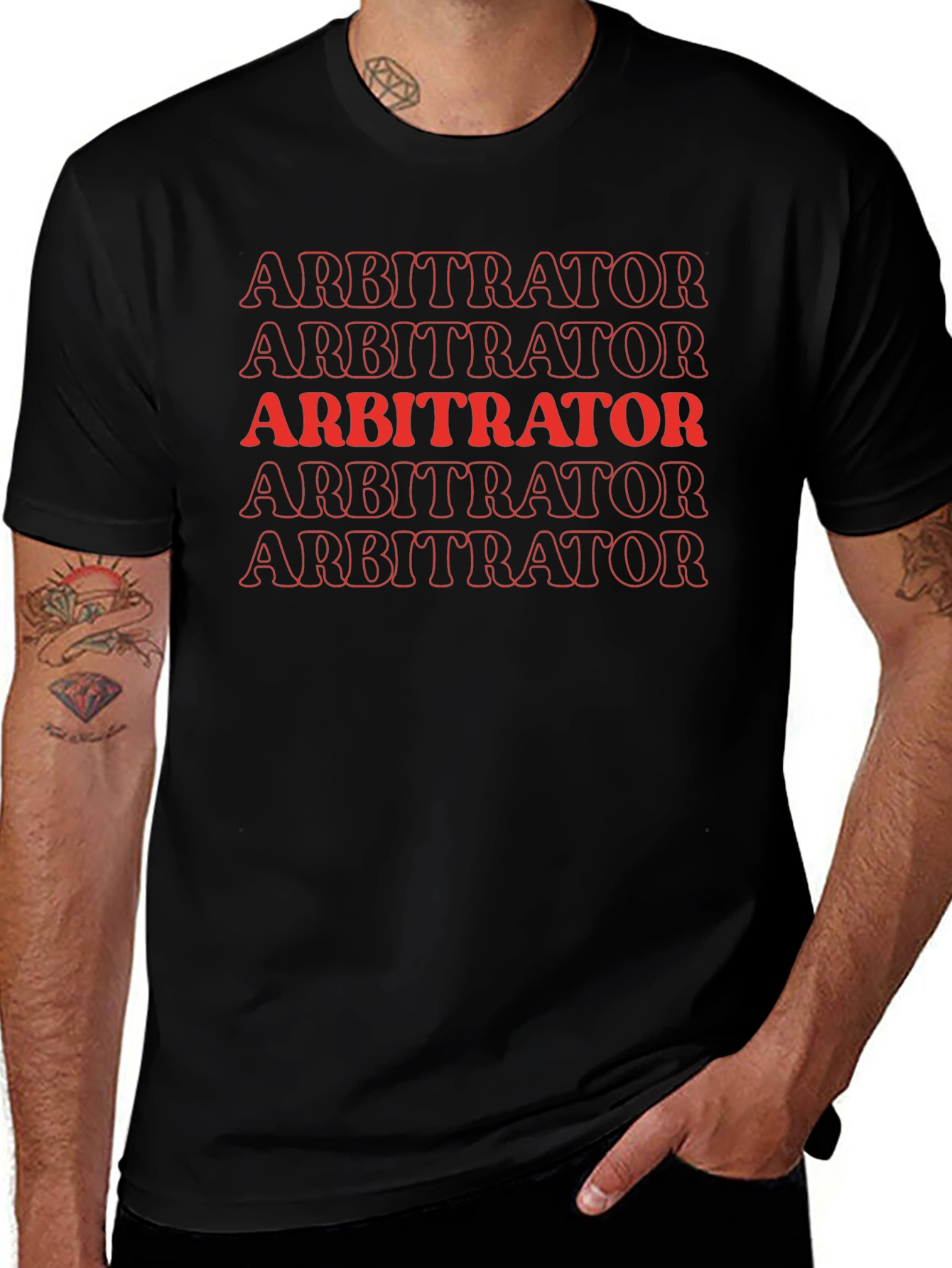 Arbitrator Tee - Retro Style Crew Neck Shirt