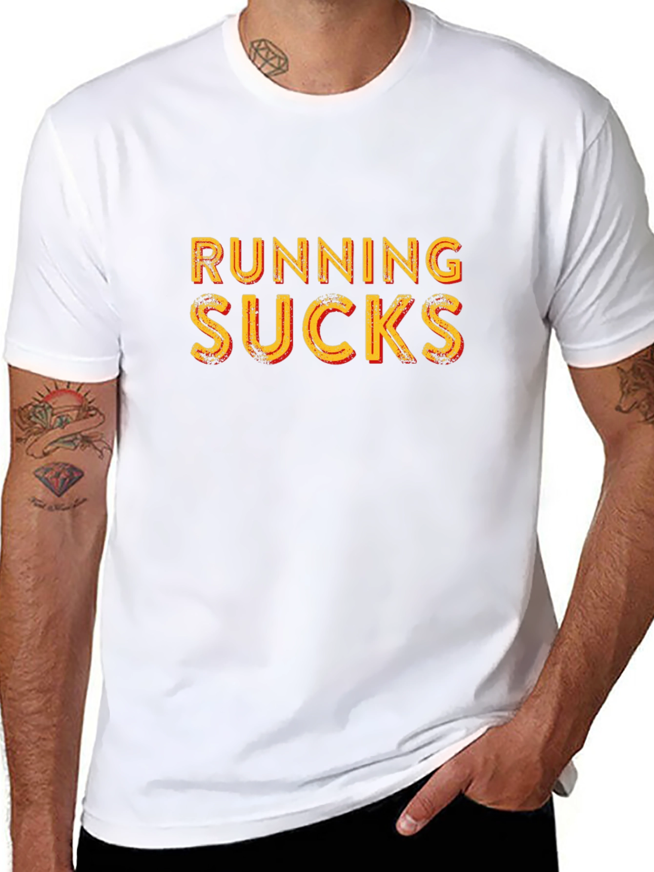Running Sucks T-Shirt - Humorous Workout Tee