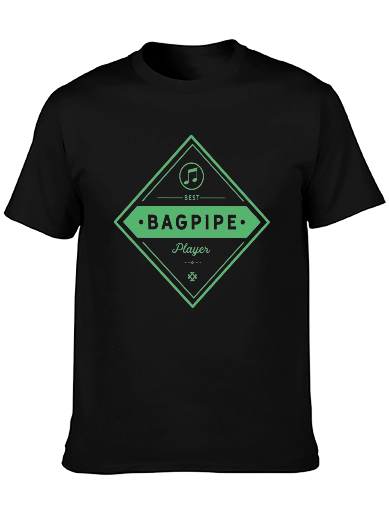 Best Bagpipe Player Black T-Shirt