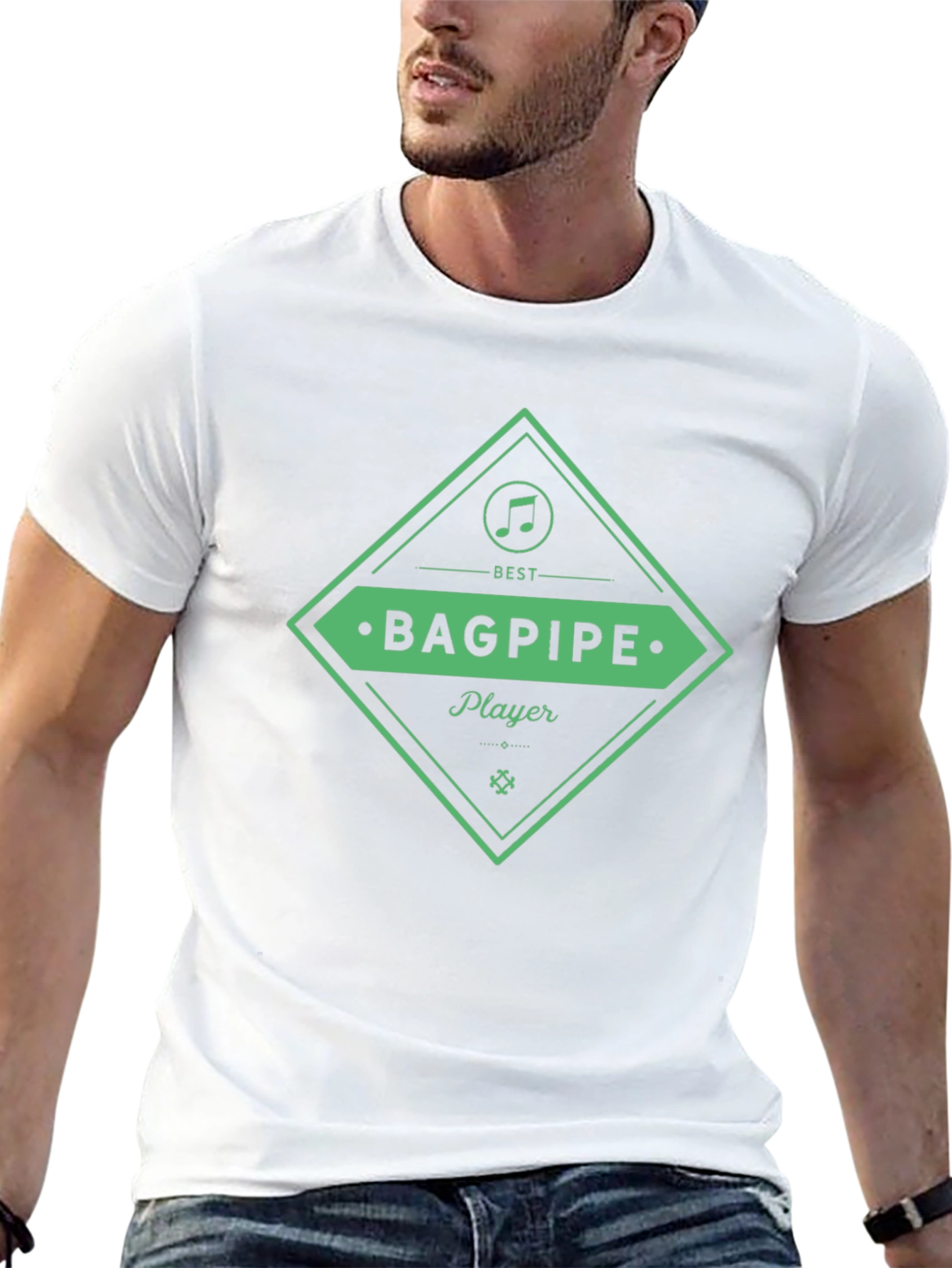 Best Bagpipe Player Black T-Shirt