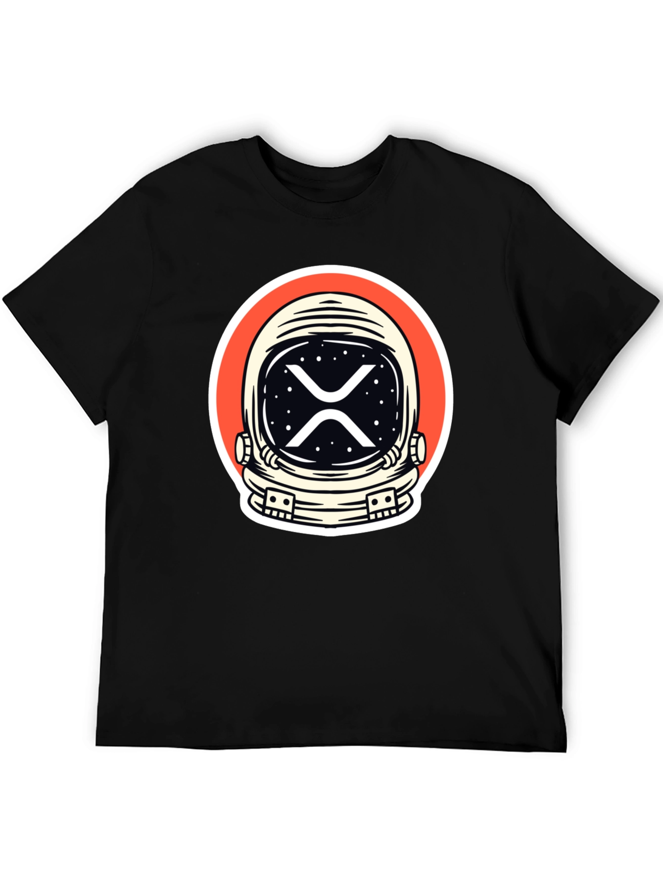 Astronaut XRP Crypto T-Shirt - Black