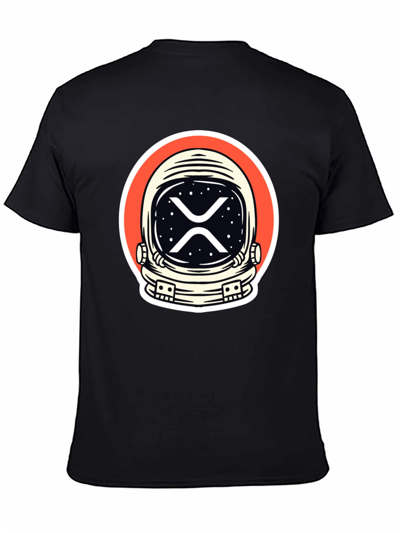 Astronaut XRP Crypto T-Shirt - Black