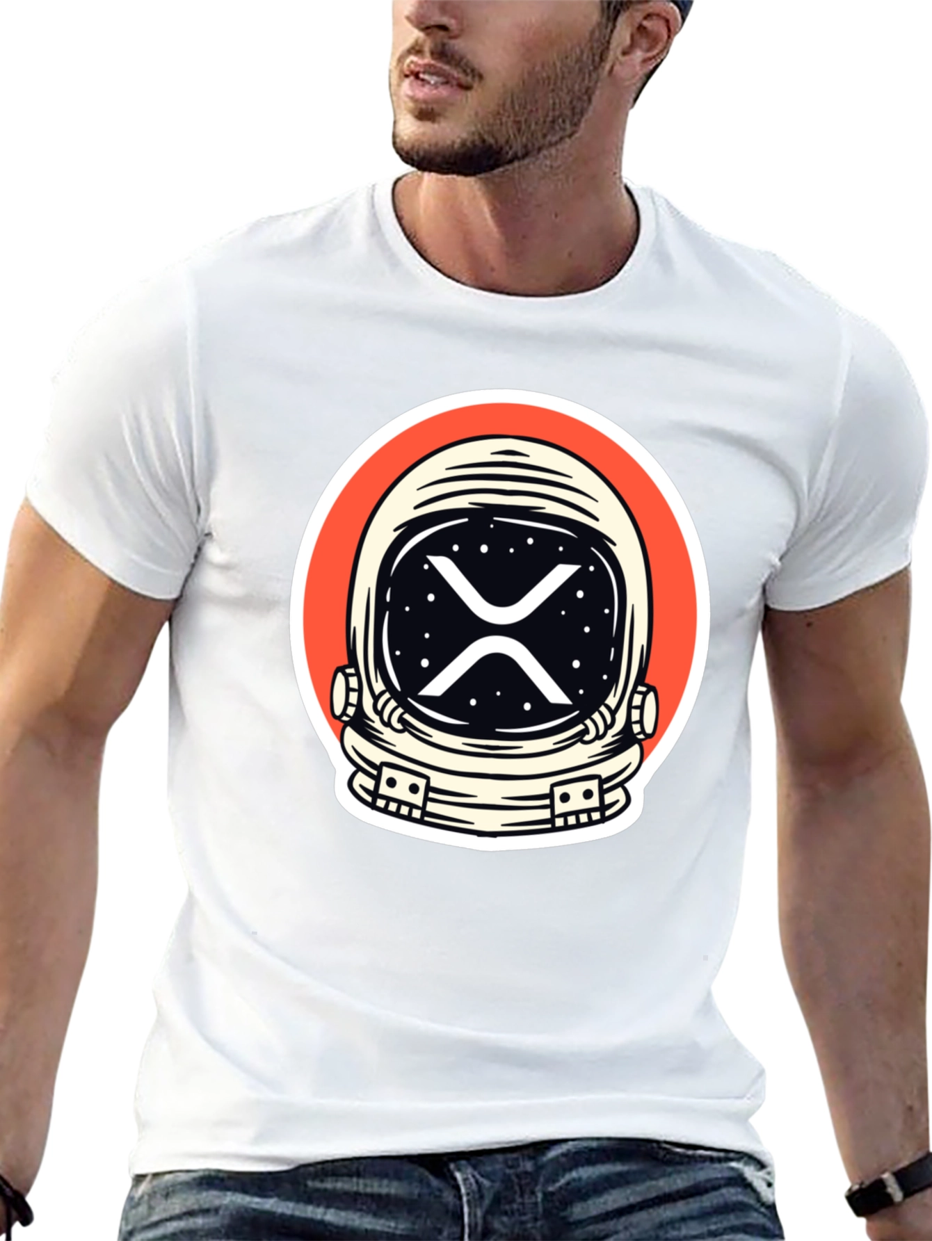 Astronaut XRP Crypto T-Shirt - Black