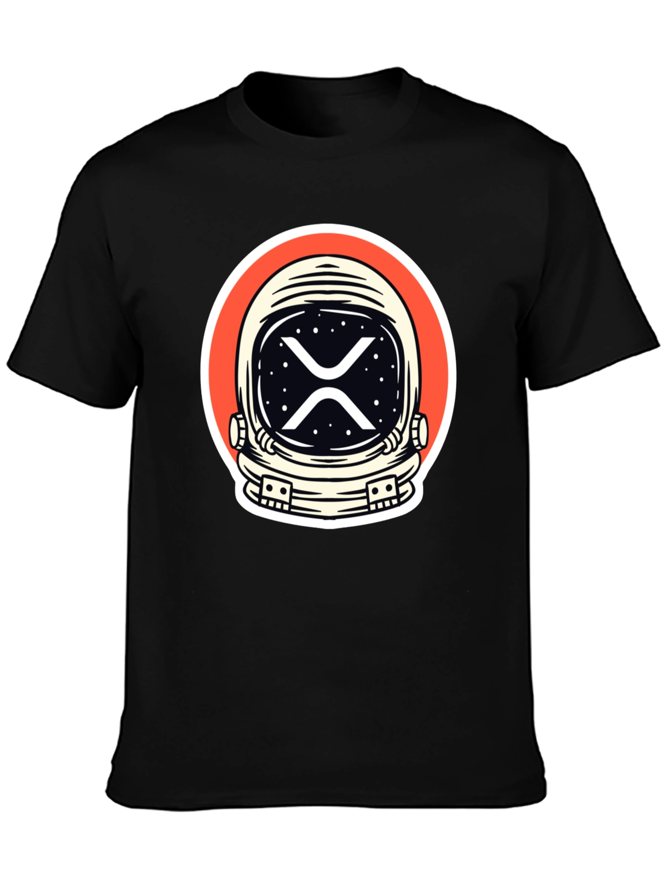 Astronaut XRP Crypto T-Shirt - Black