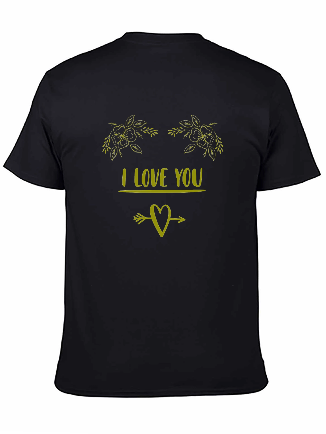 I Love You Graphic Tee - Black