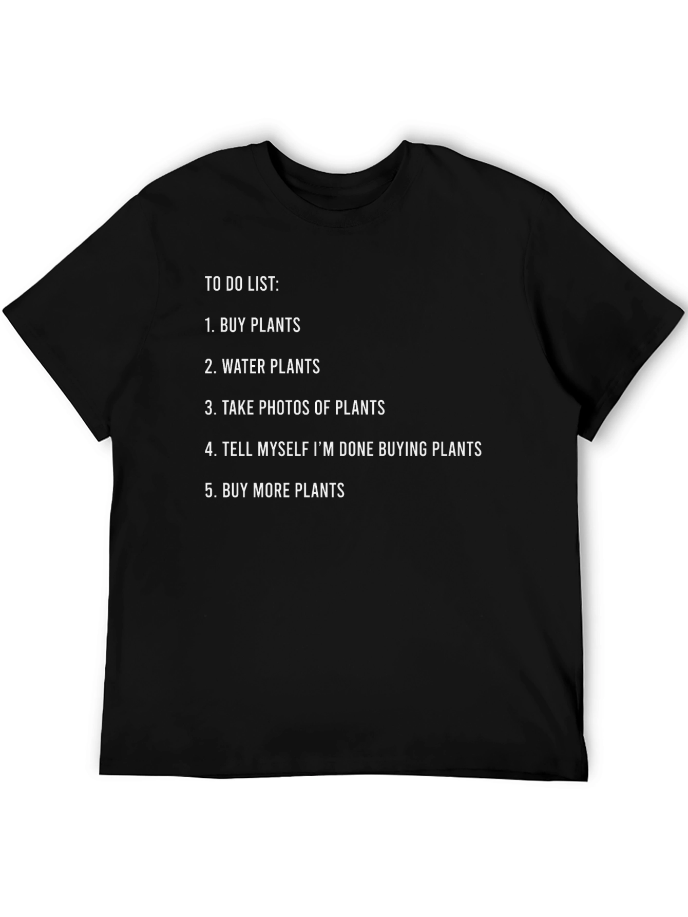 Plant Lover To-Do List Graphic T-Shirt