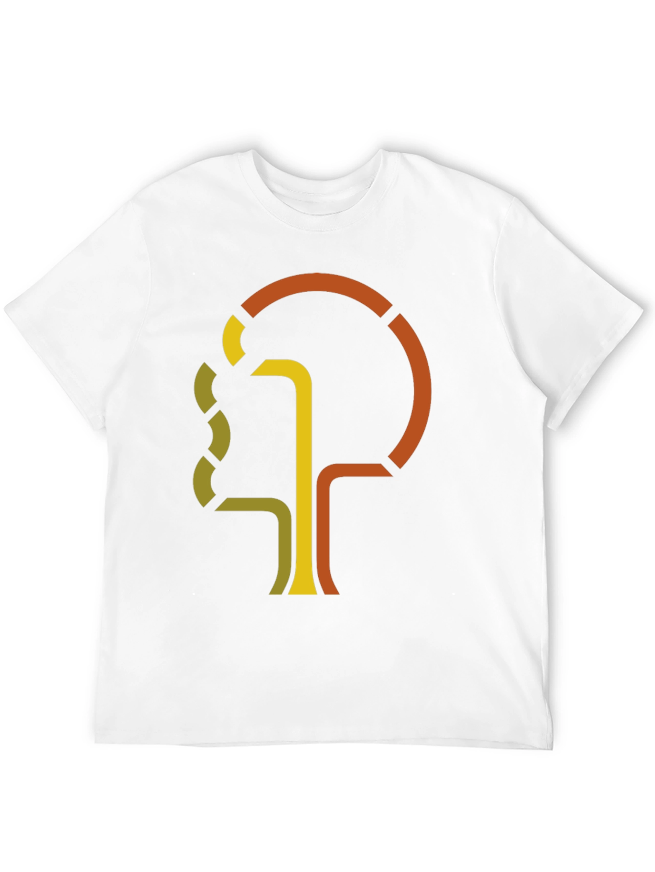 Abstract Tree Graphic Tee - Retro Style Black T-Shirt
