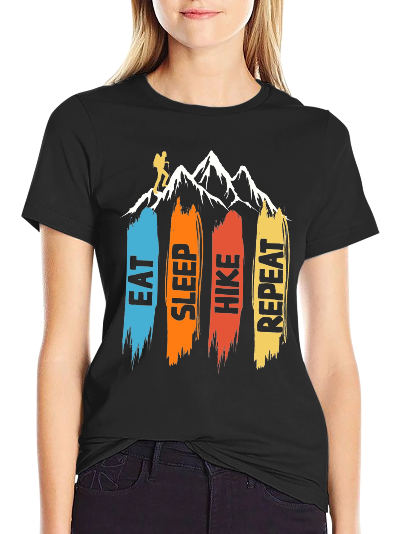 Eat Sleep Hike Repeat Graphic Tee
