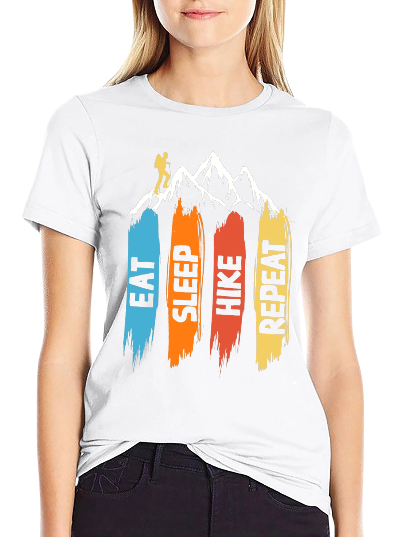 Eat Sleep Hike Repeat Graphic Tee