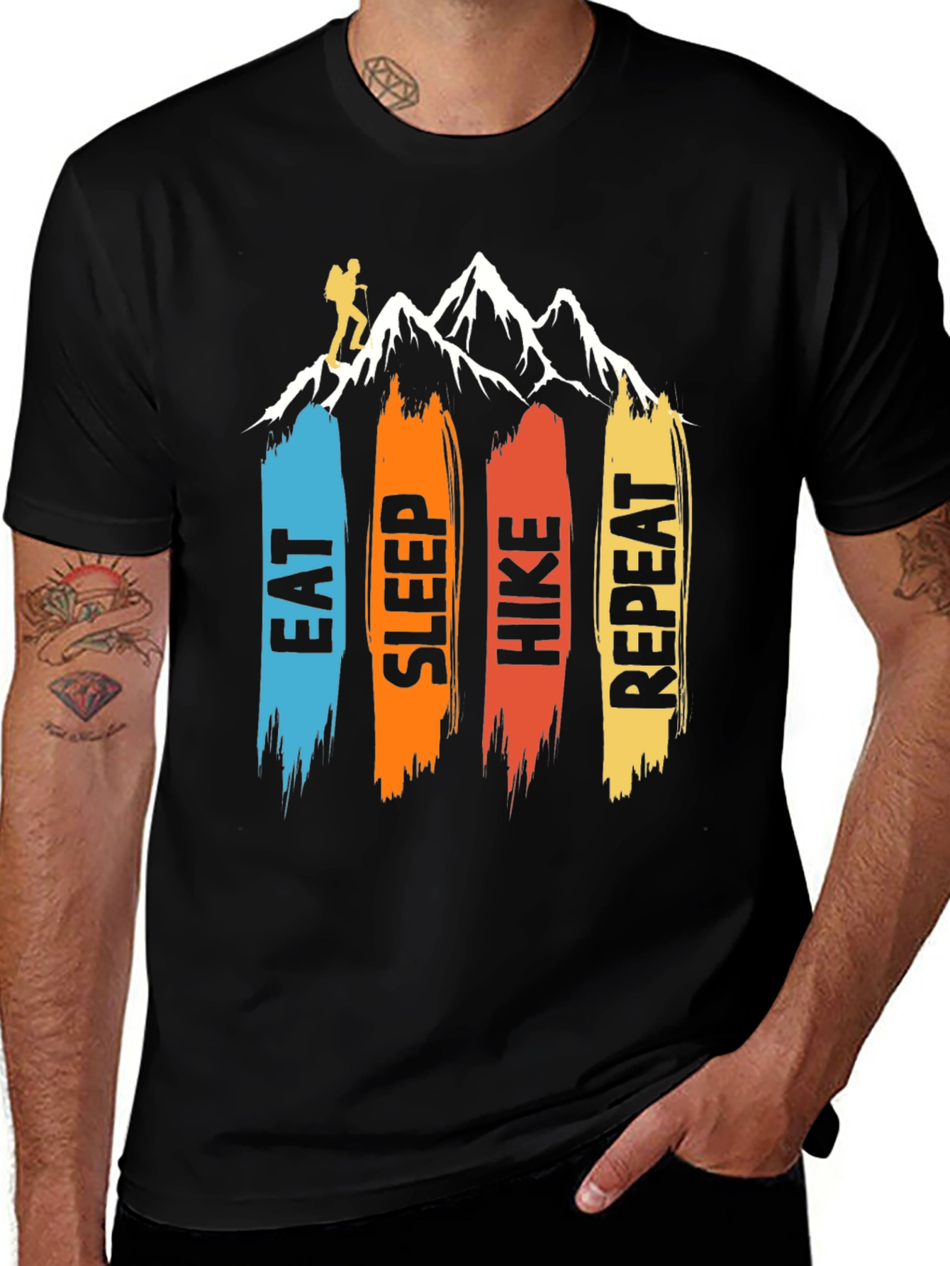 Eat Sleep Hike Repeat Graphic Tee