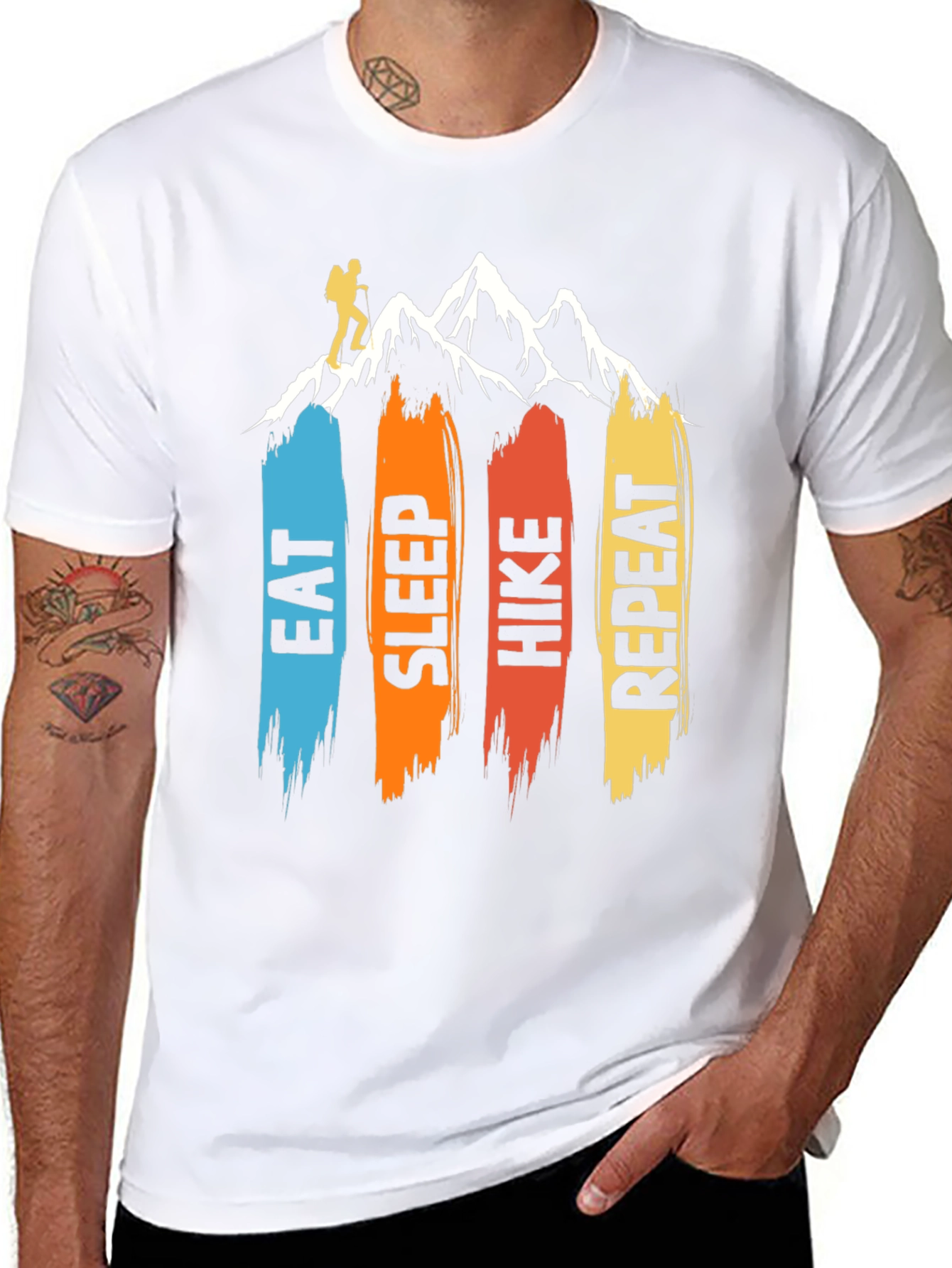 Eat Sleep Hike Repeat Graphic Tee