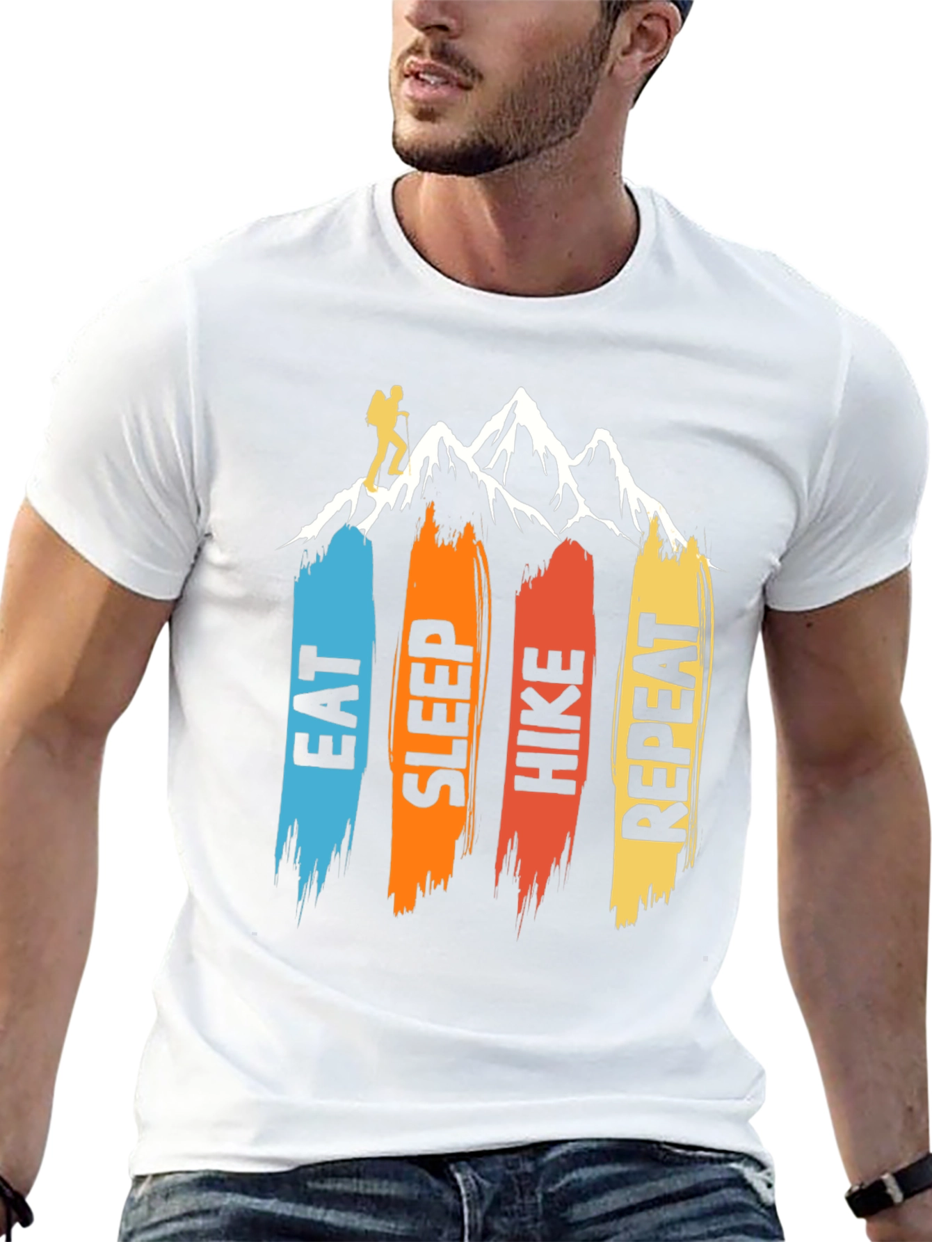 Eat Sleep Hike Repeat Graphic Tee