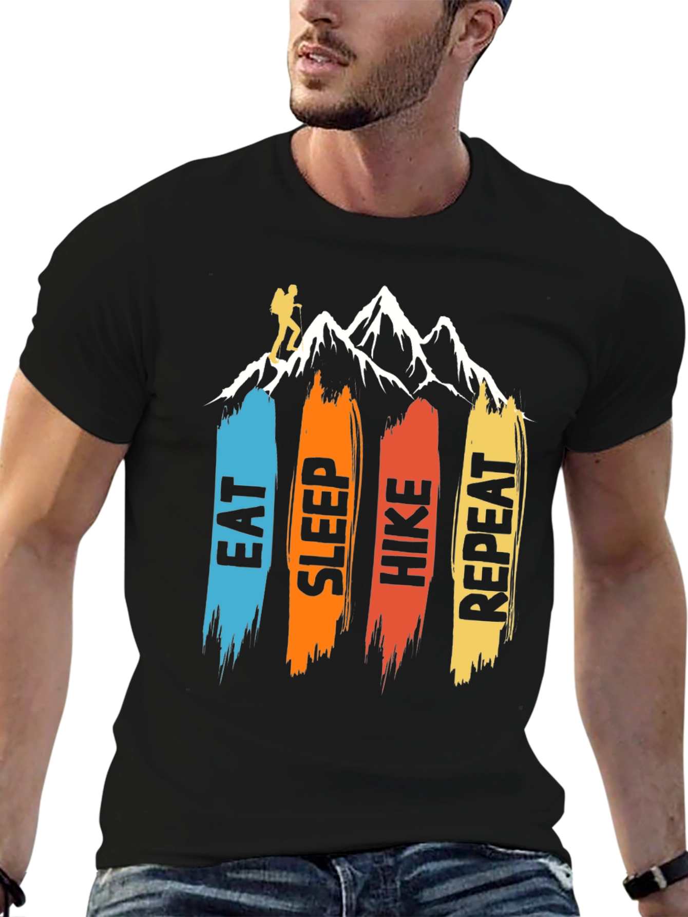Eat Sleep Hike Repeat Graphic Tee