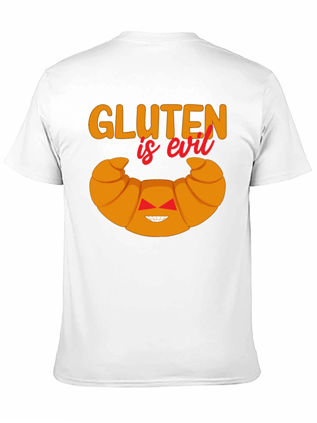 Gluten is Evil Funny T-Shirt