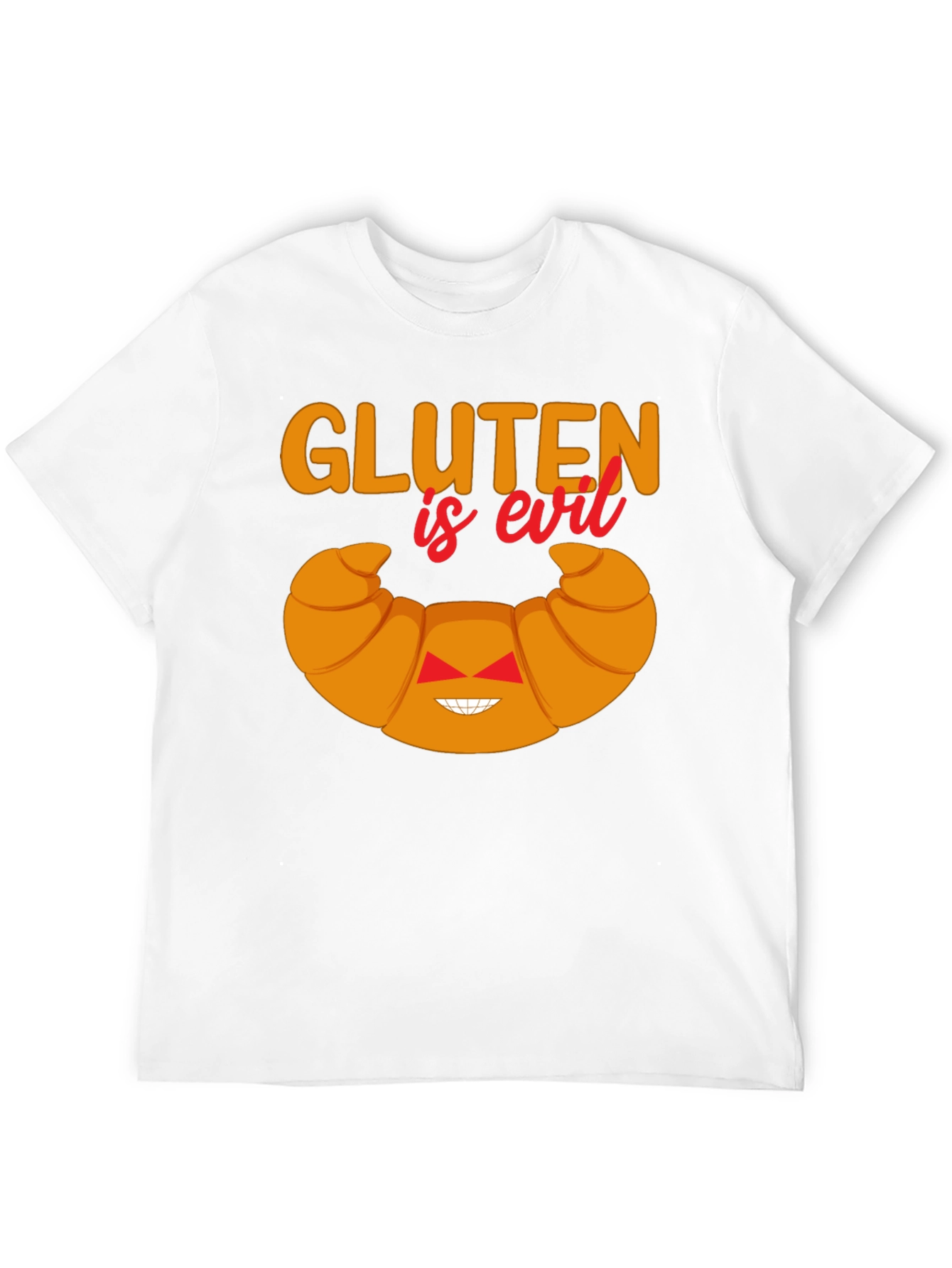 Gluten is Evil Funny T-Shirt