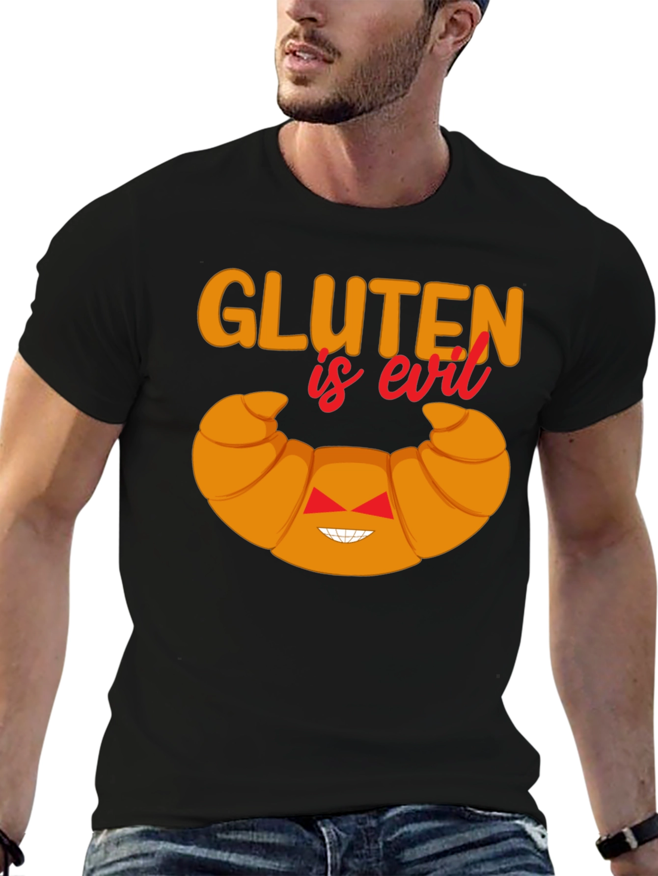 Gluten is Evil Funny T-Shirt
