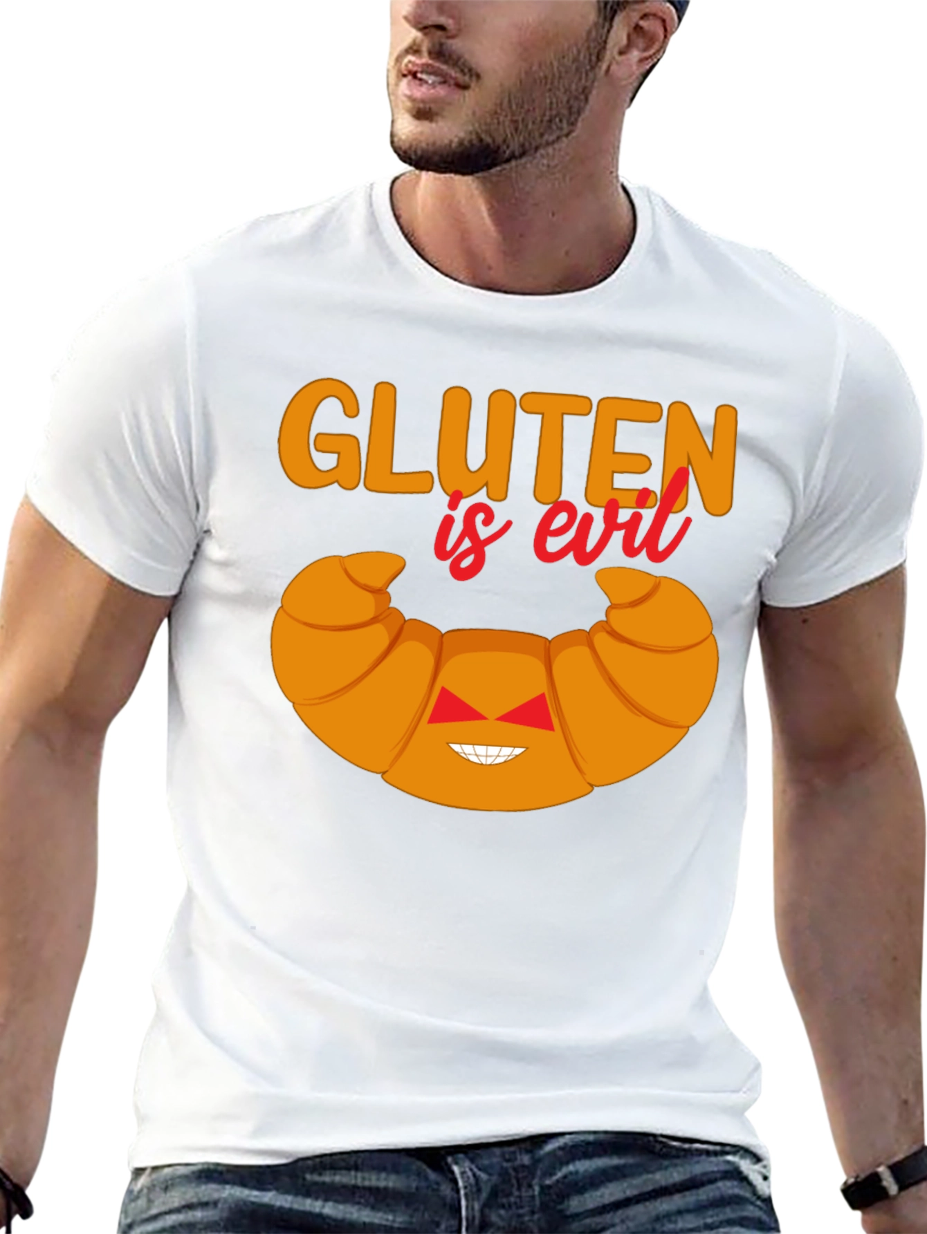 Gluten is Evil Funny T-Shirt