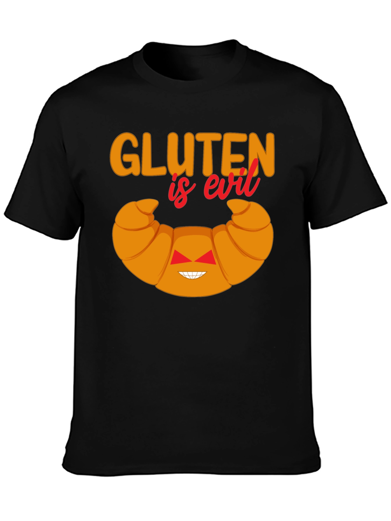 Gluten is Evil Funny T-Shirt
