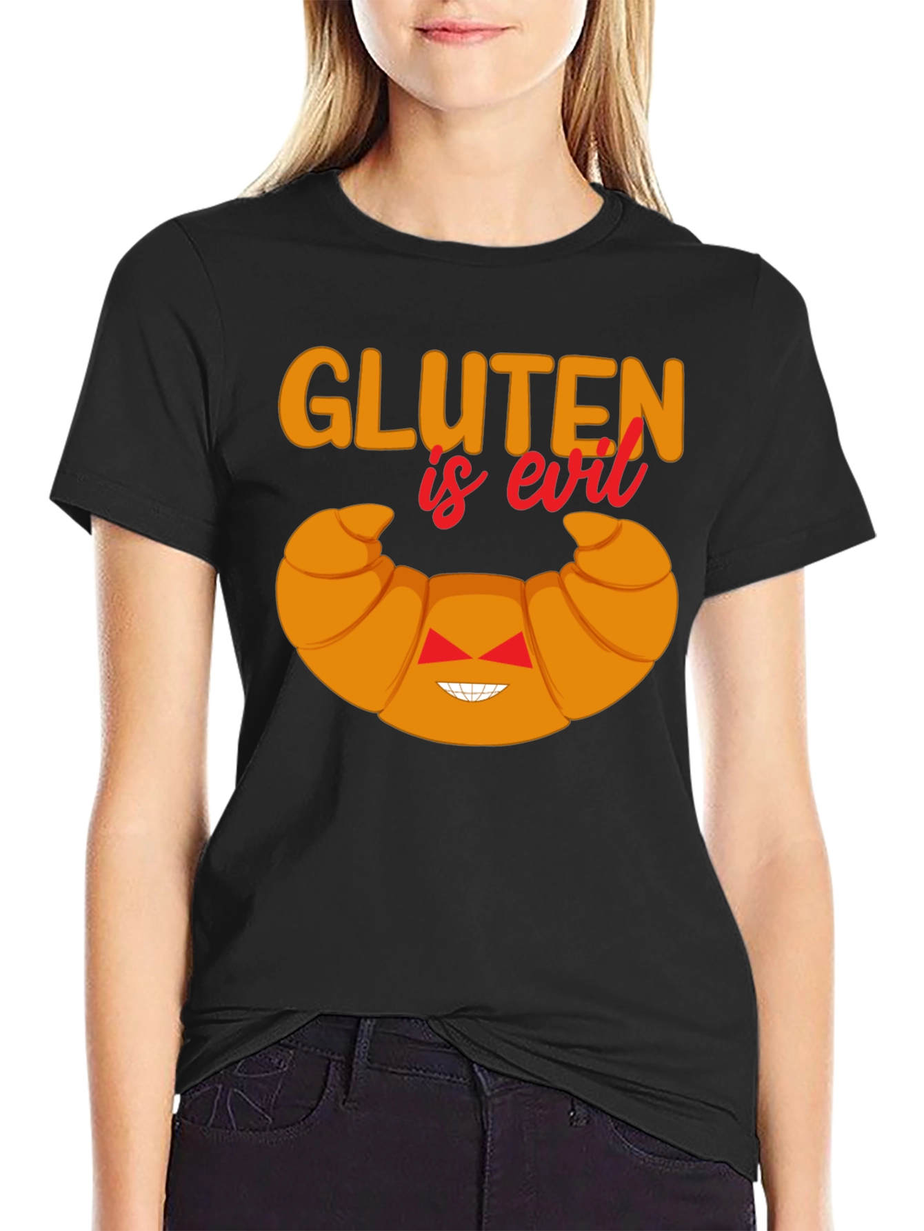 Gluten is Evil Funny T-Shirt