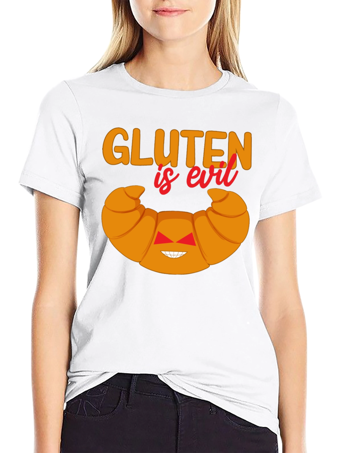 Gluten is Evil Funny T-Shirt