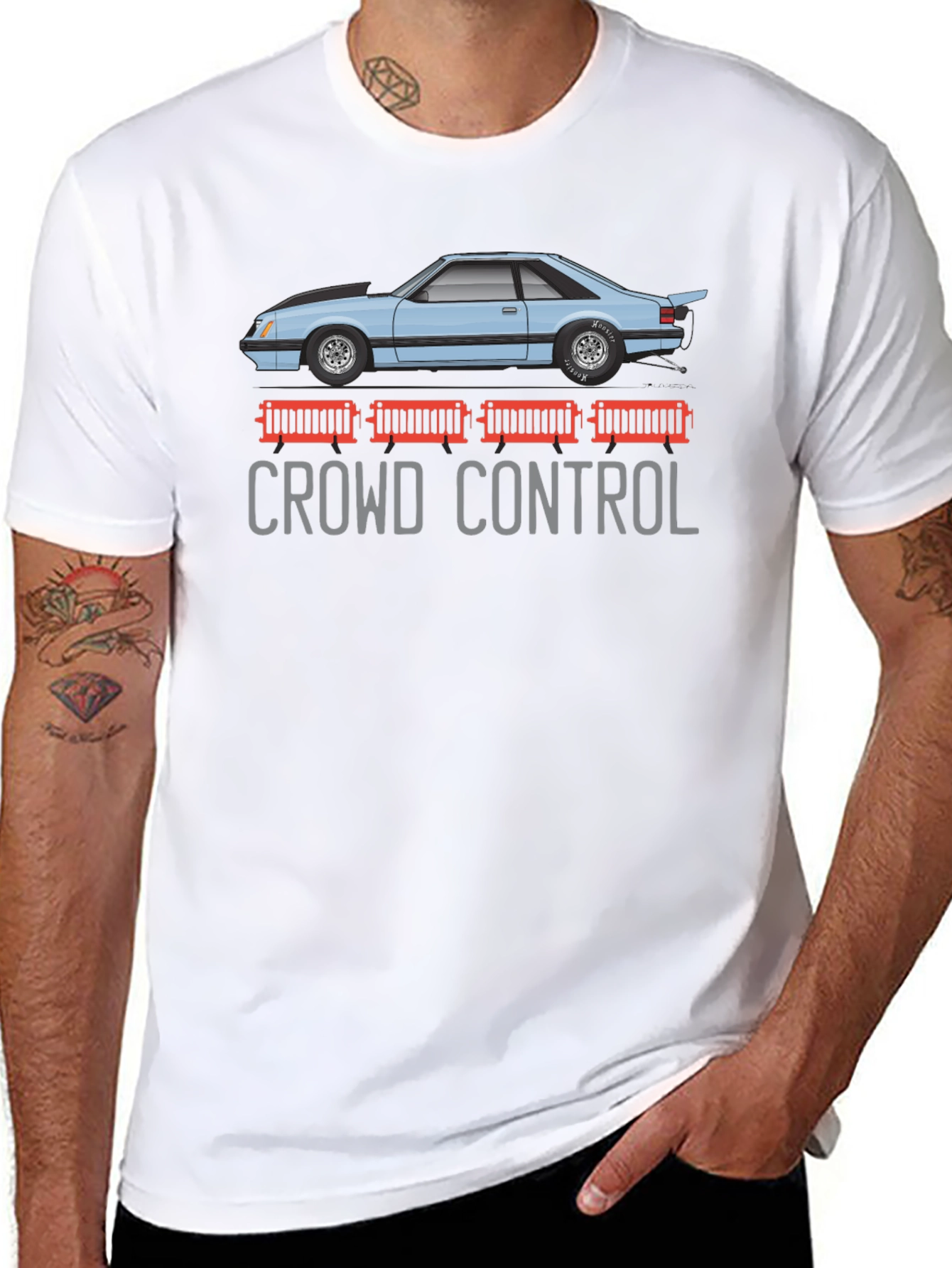 Crowd Control T-Shirt - Car Design