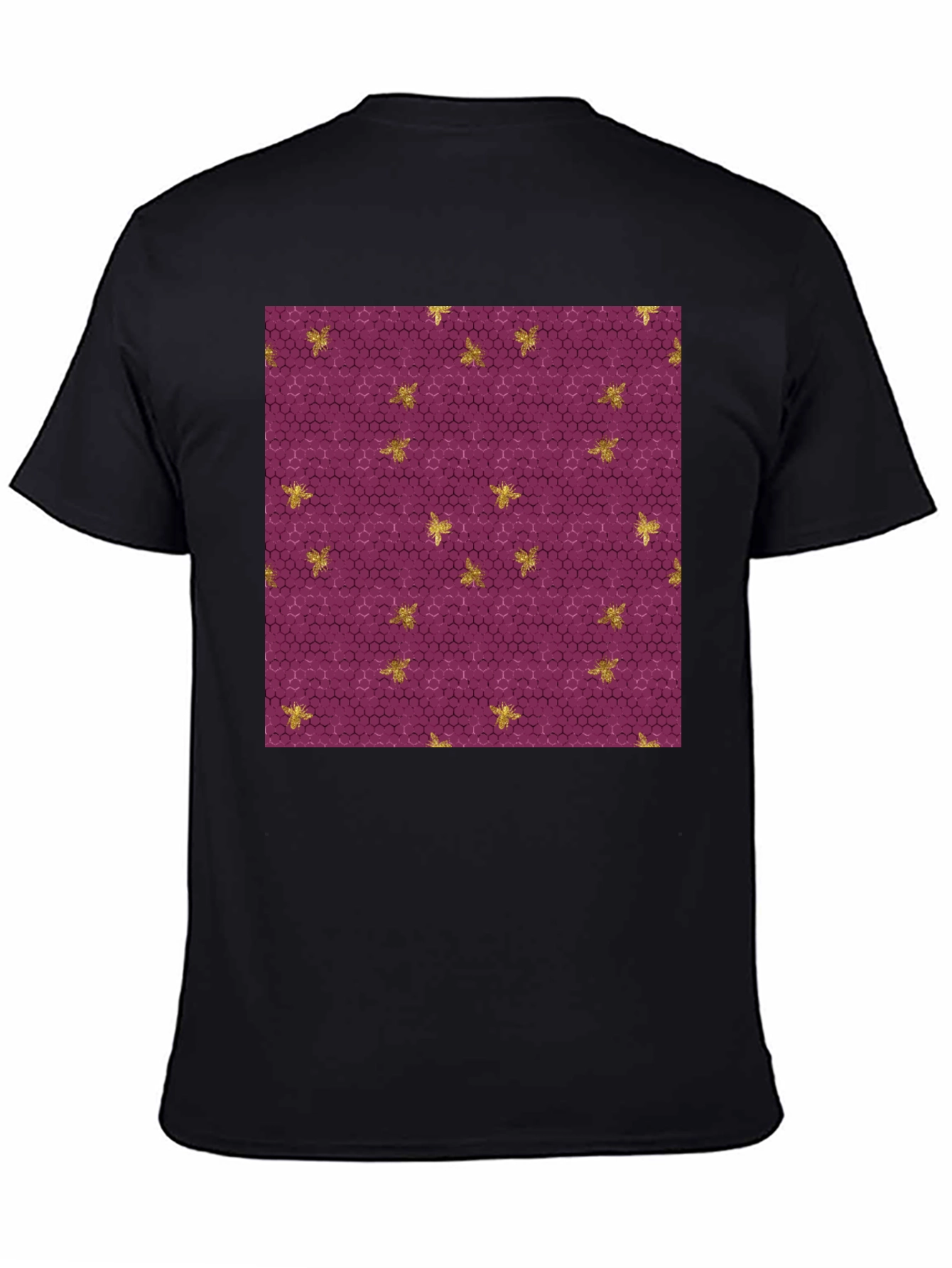 Honeycomb & Bee Print T-Shirt