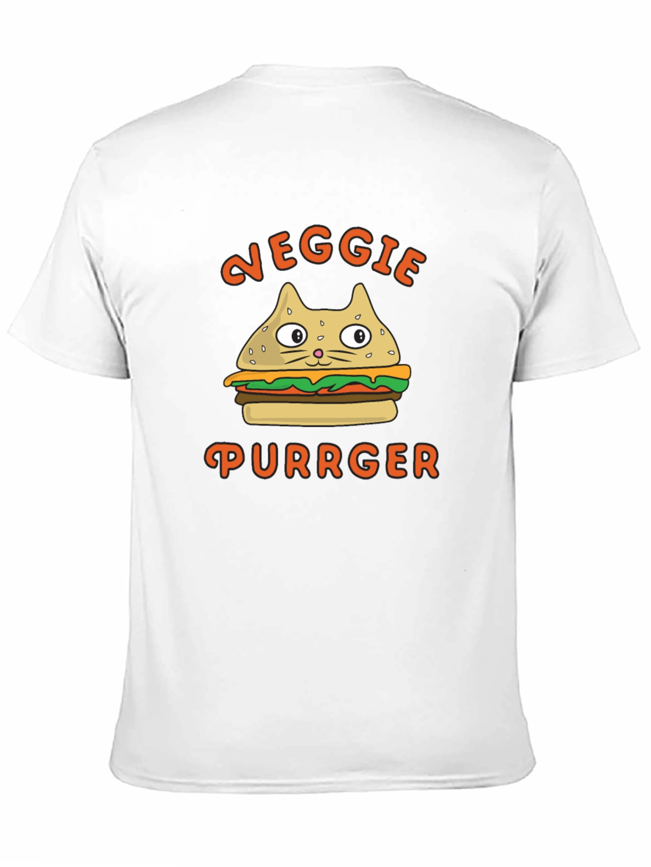 Veggie Purrger T-Shirt - Cat Burger Graphic Tee