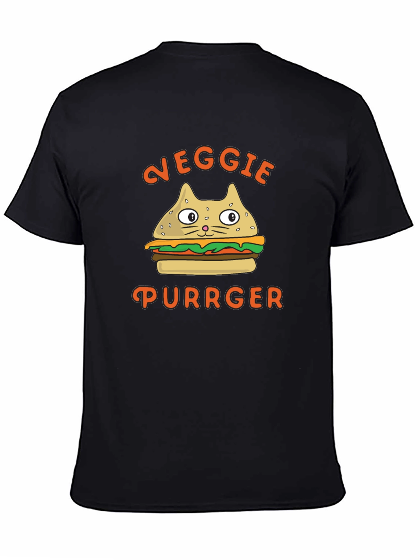 Veggie Purrger T-Shirt - Cat Burger Graphic Tee