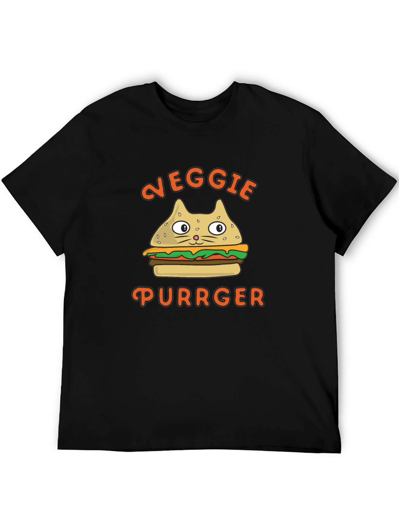 Veggie Purrger T-Shirt - Cat Burger Graphic Tee