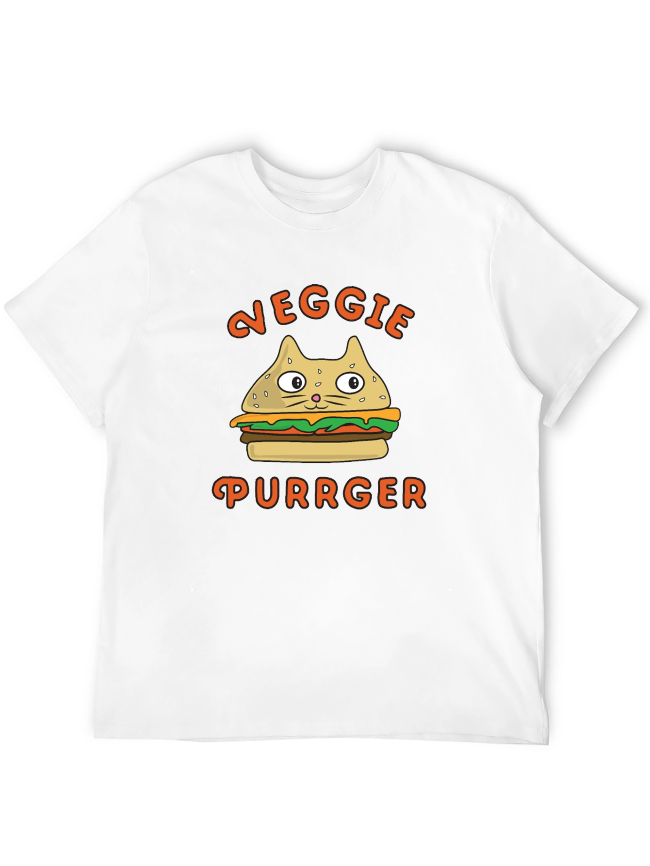 Veggie Purrger T-Shirt - Cat Burger Graphic Tee