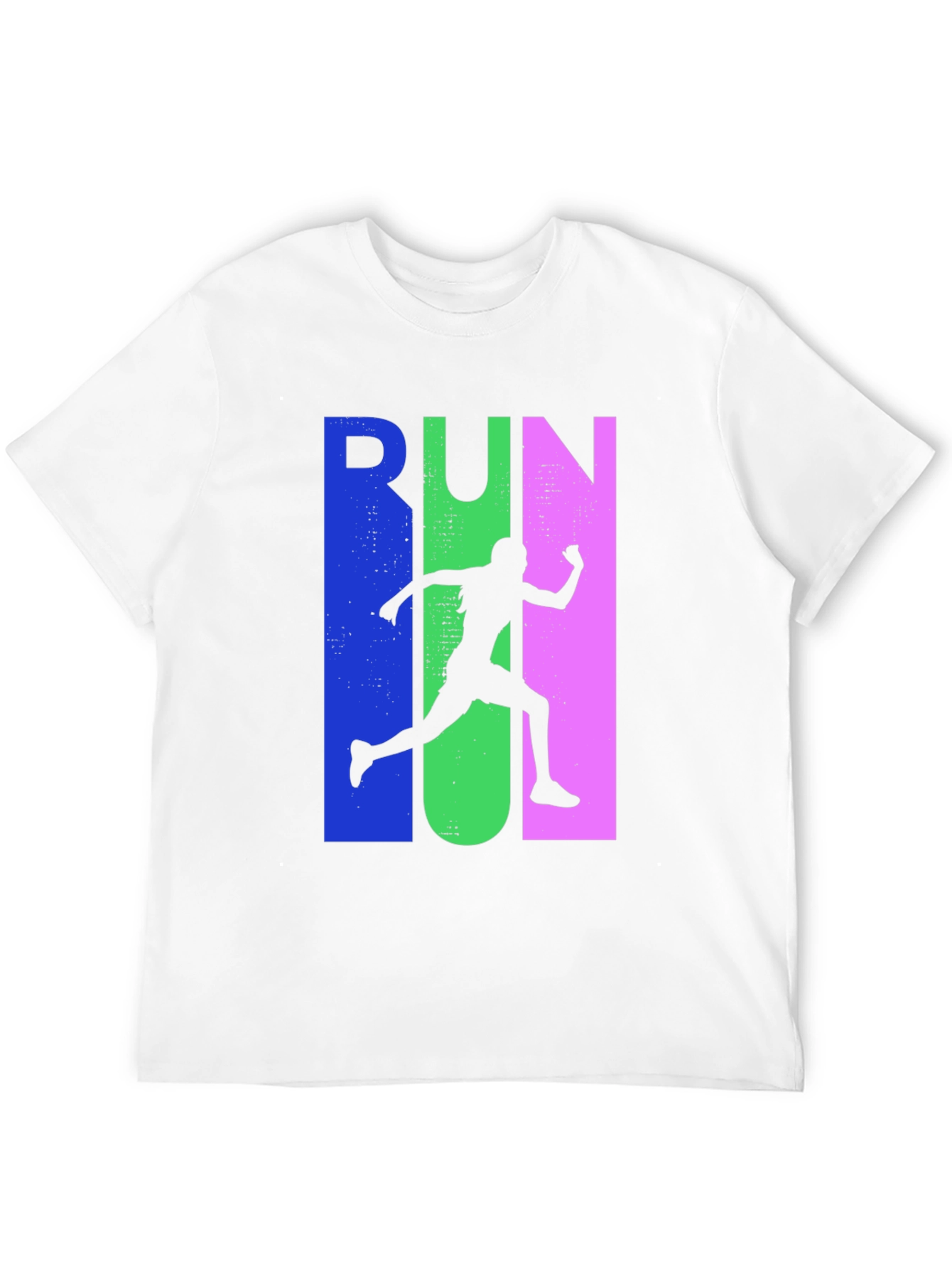Run Silhouette Graphic Tee - Sporty Casual Style