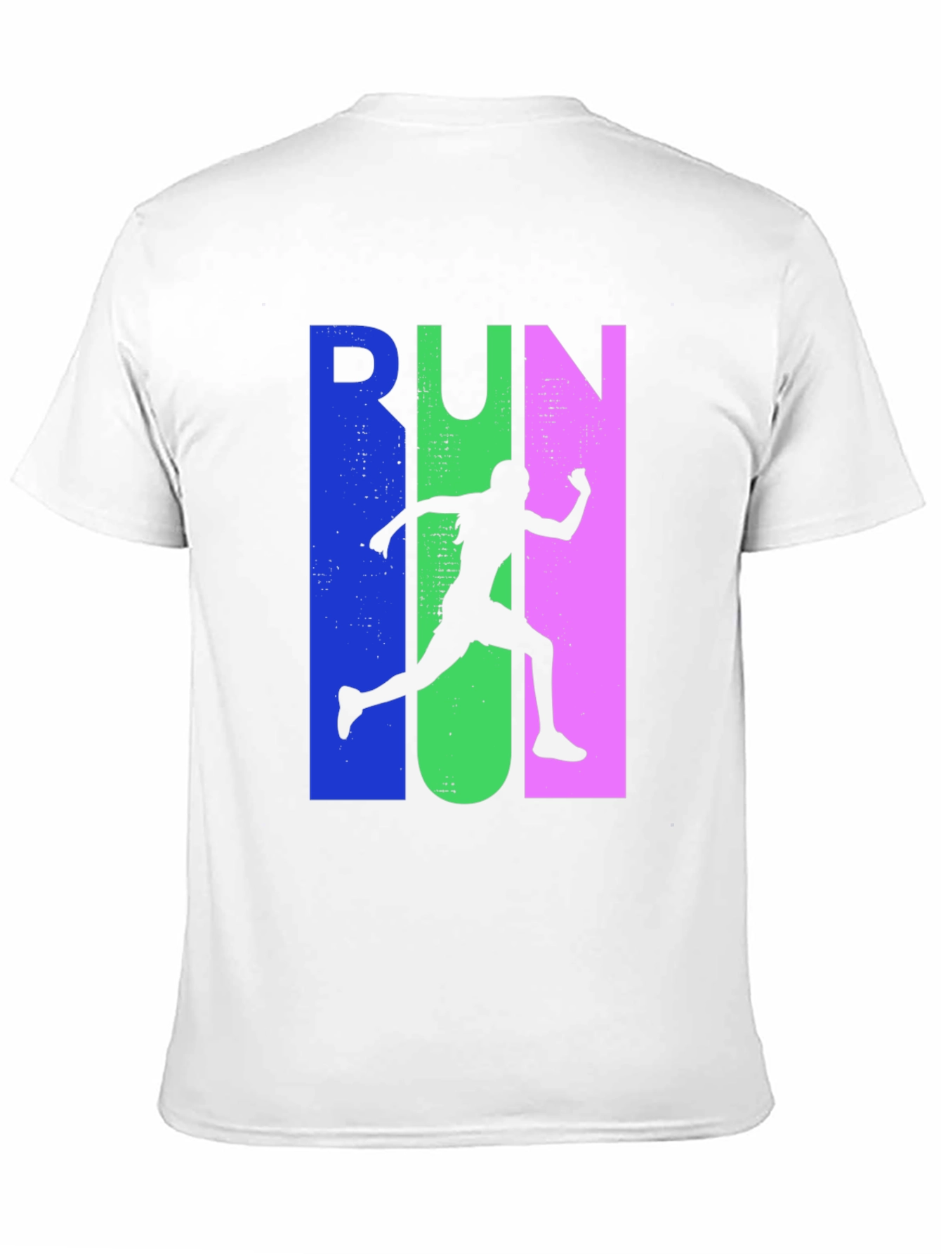 Run Silhouette Graphic Tee - Sporty Casual Style