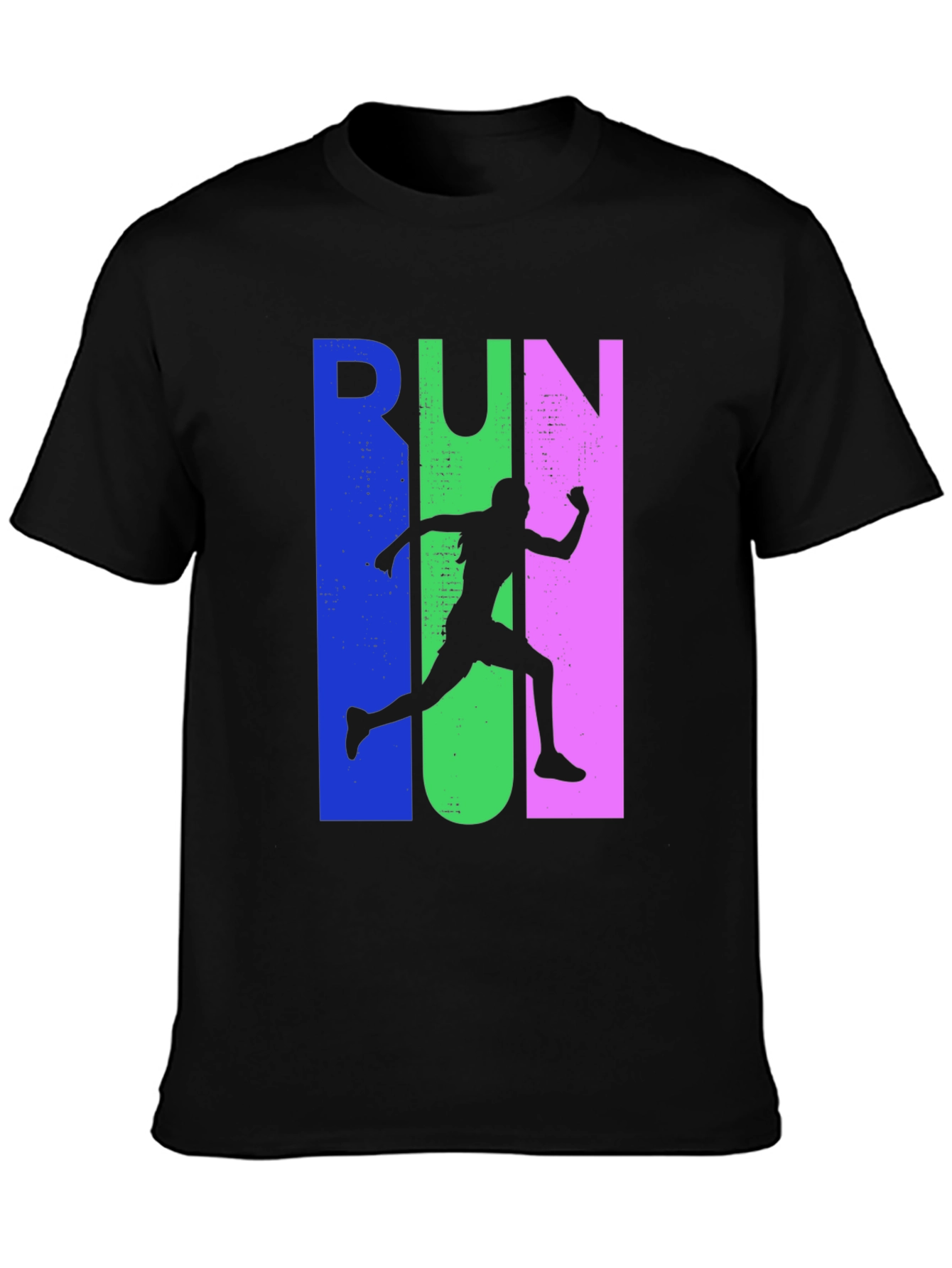 Run Silhouette Graphic Tee - Sporty Casual Style