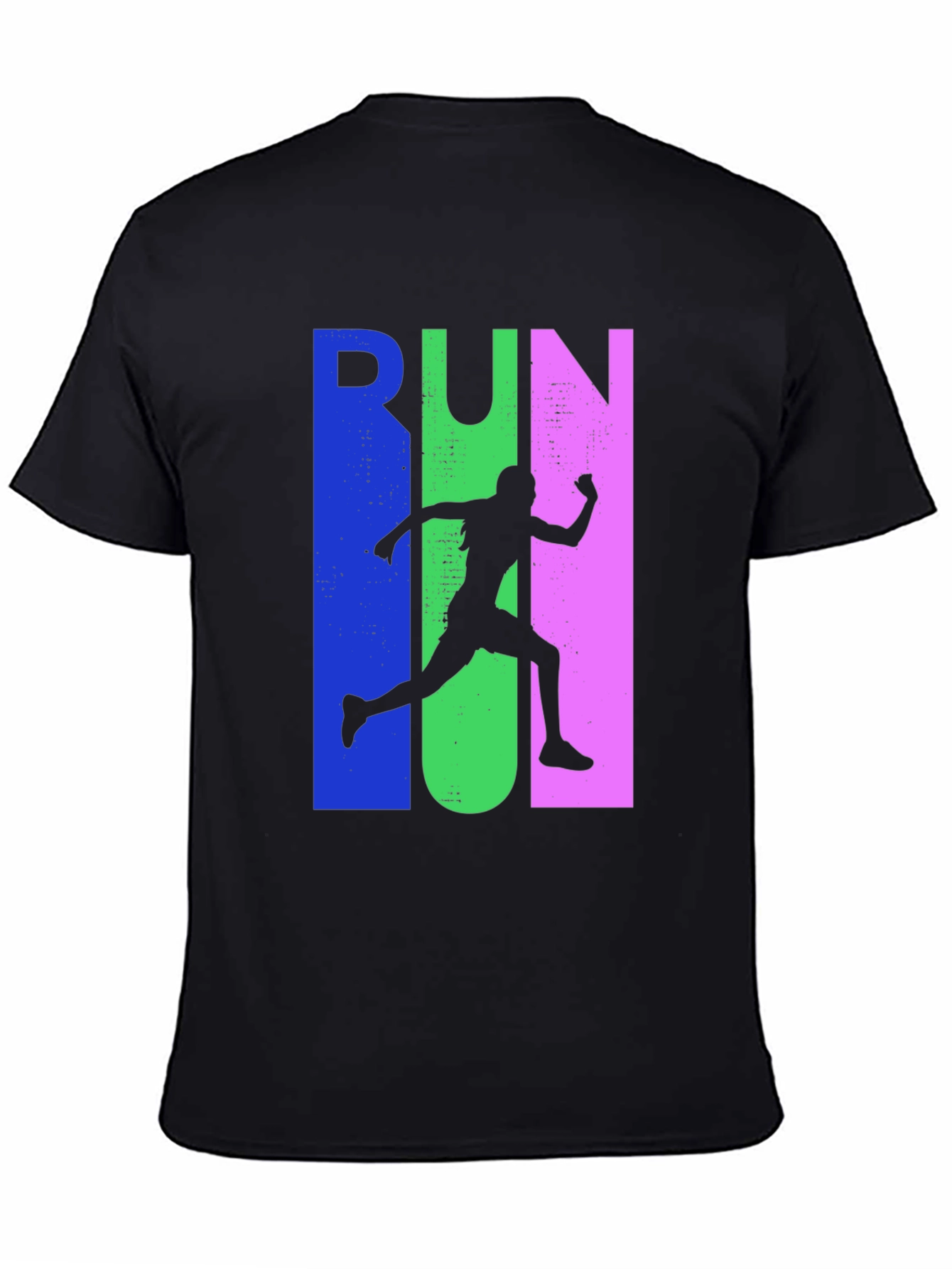 Run Silhouette Graphic Tee - Sporty Casual Style