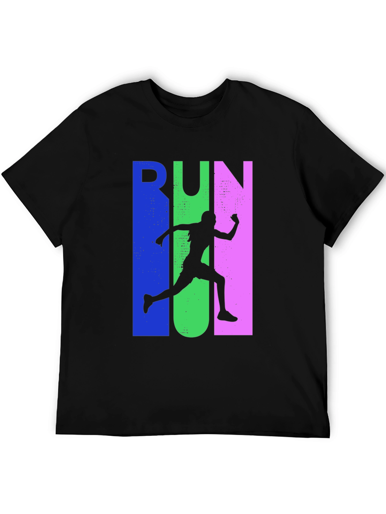 Run Silhouette Graphic Tee - Sporty Casual Style