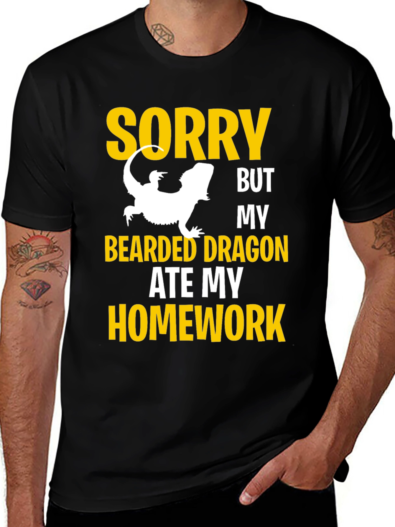 Bearded Dragon Ate My Homework Graphic Tee