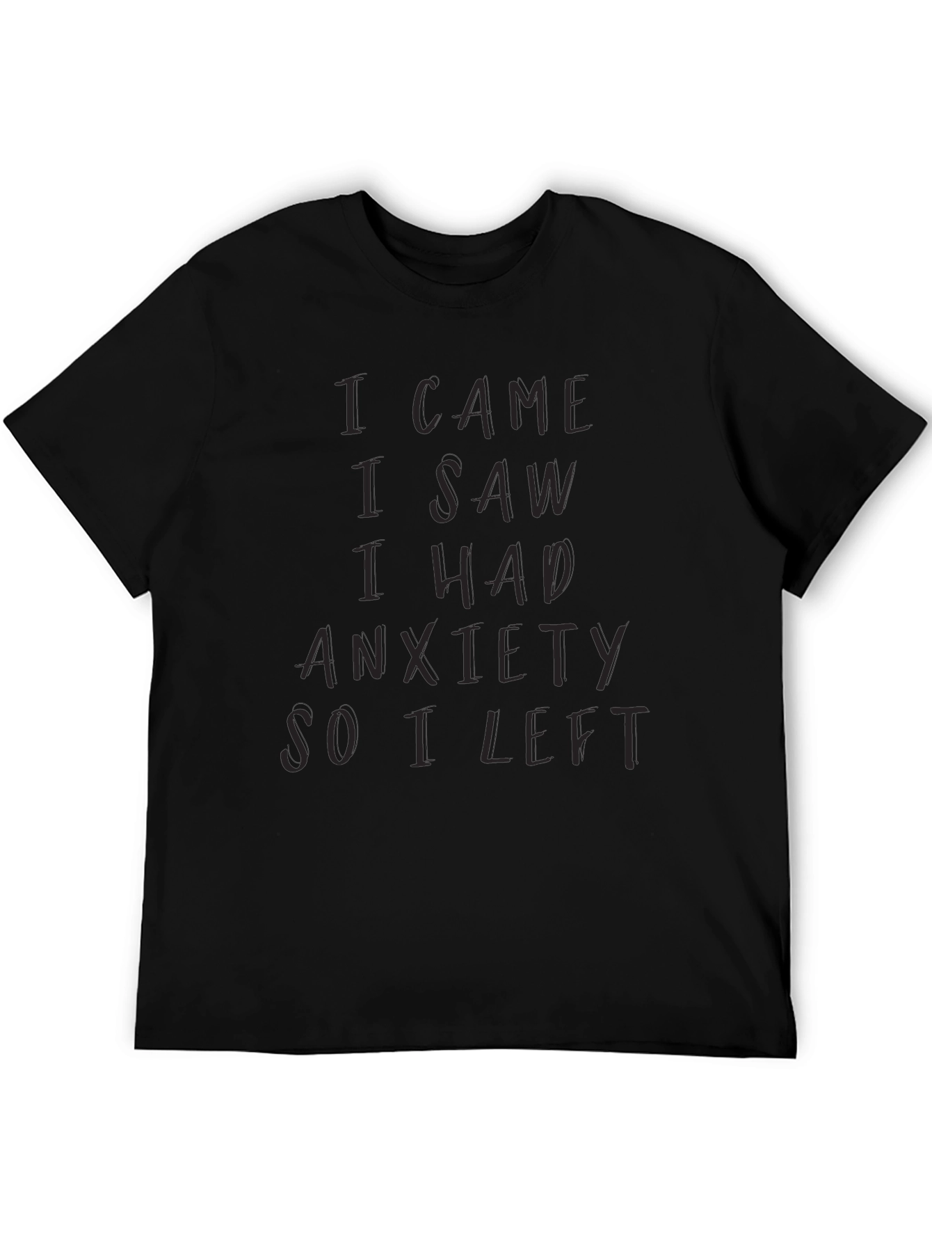 Anxiety Statement Graphic Tee Shirt