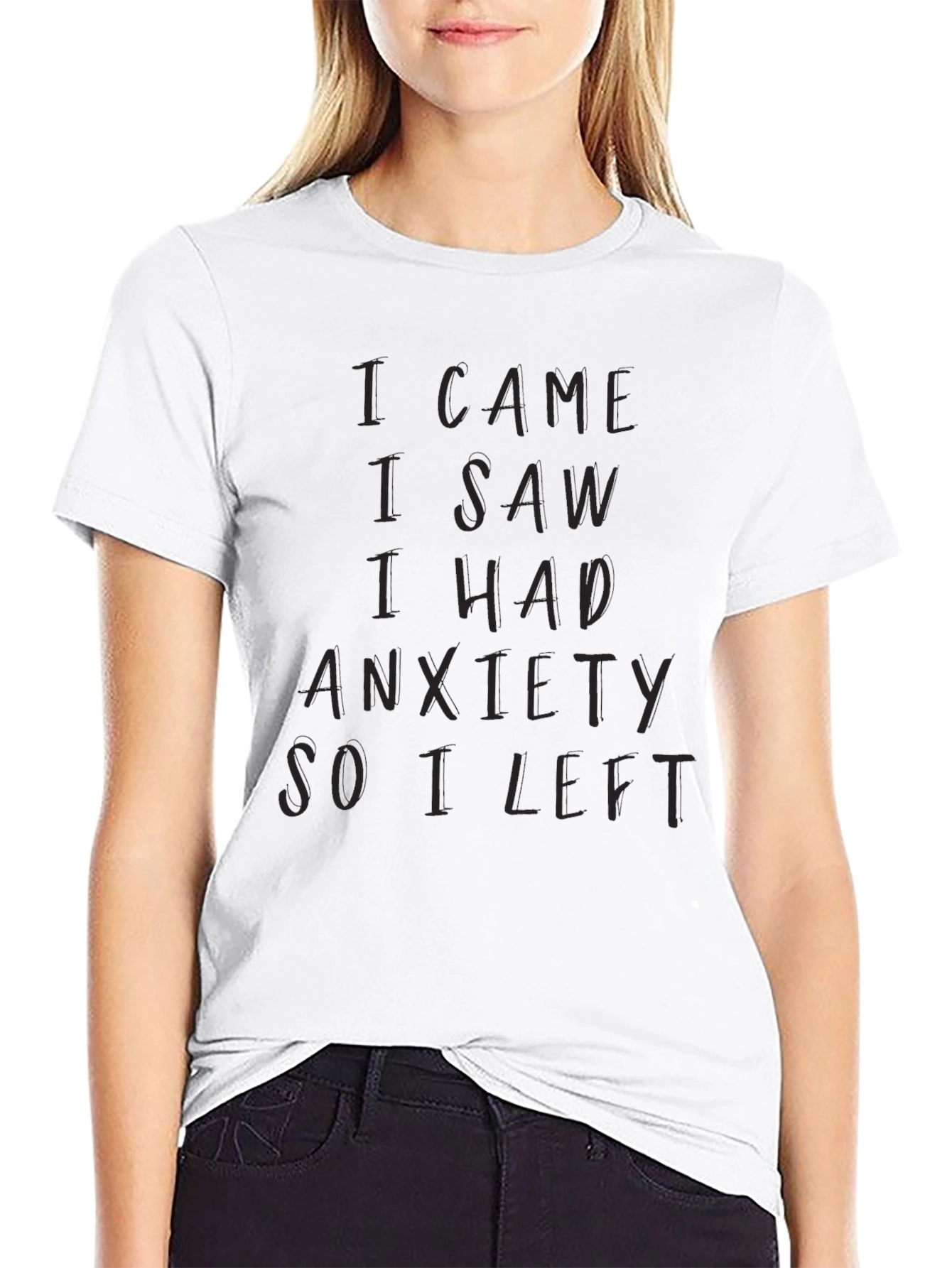 Anxiety Statement Graphic Tee Shirt