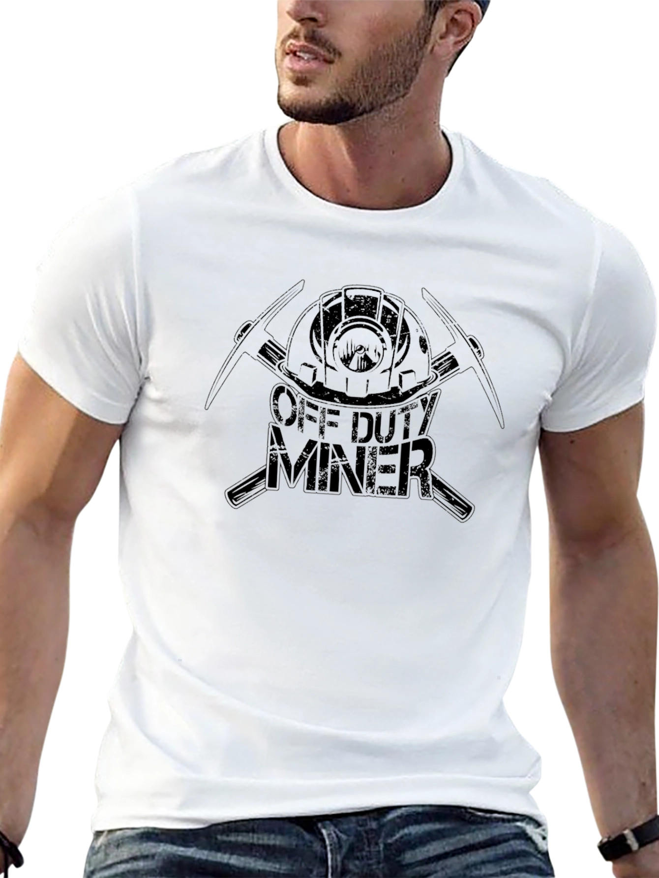 Off Duty Miner Black T-Shirt