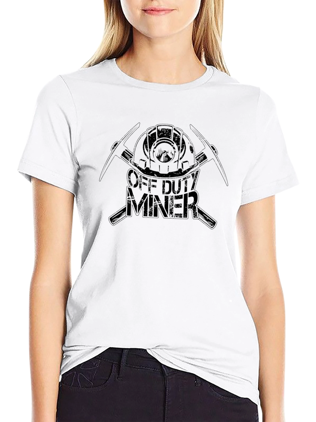 Off Duty Miner Black T-Shirt
