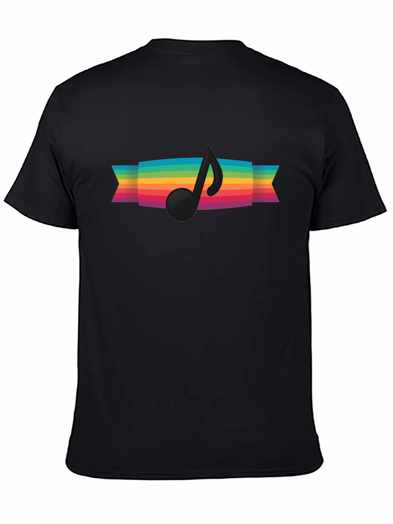Rainbow Music Note Graphic Tee