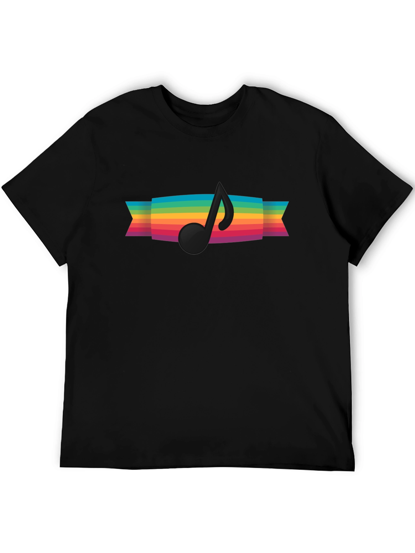 Rainbow Music Note Graphic Tee