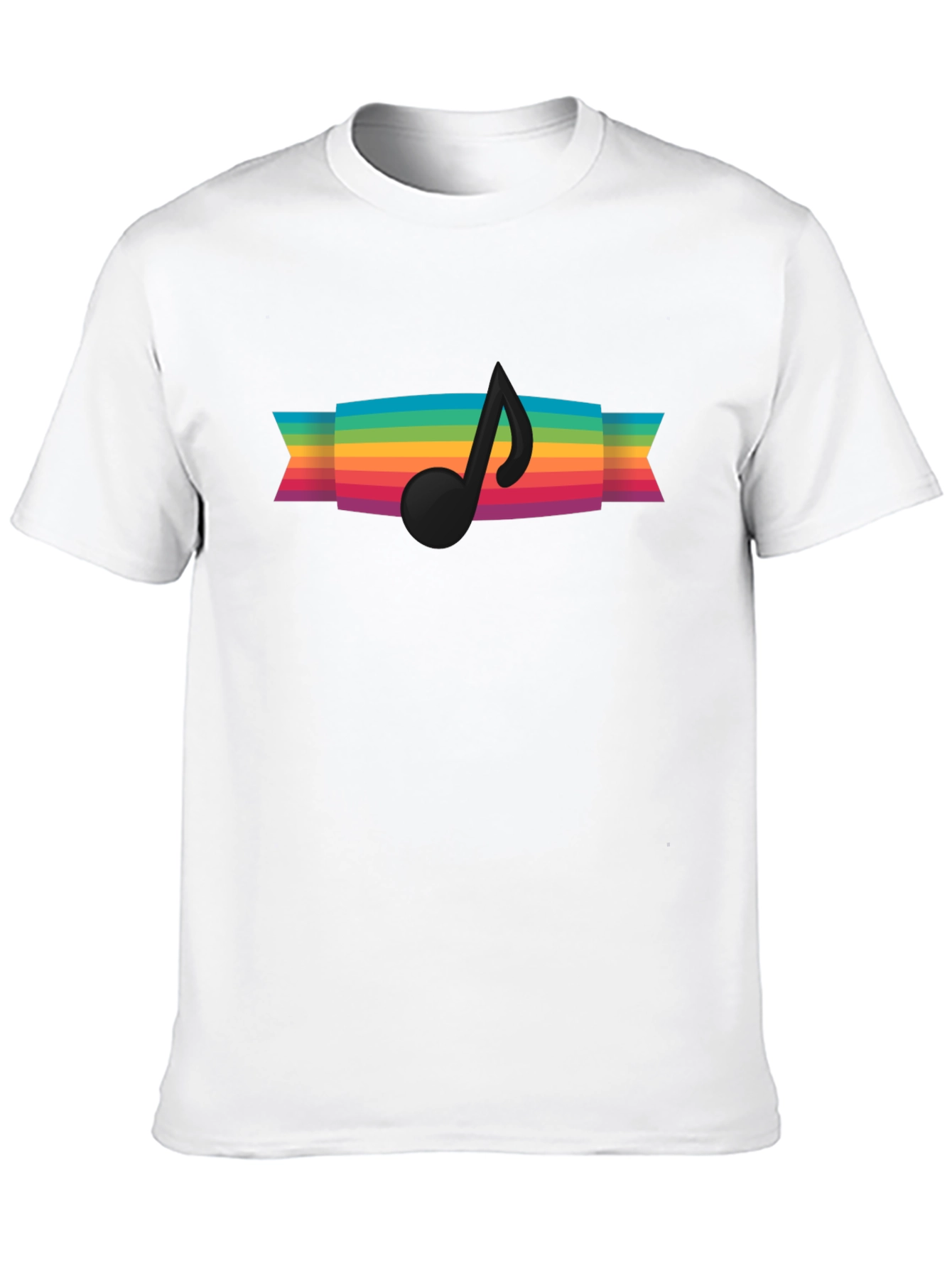 Rainbow Music Note Graphic Tee