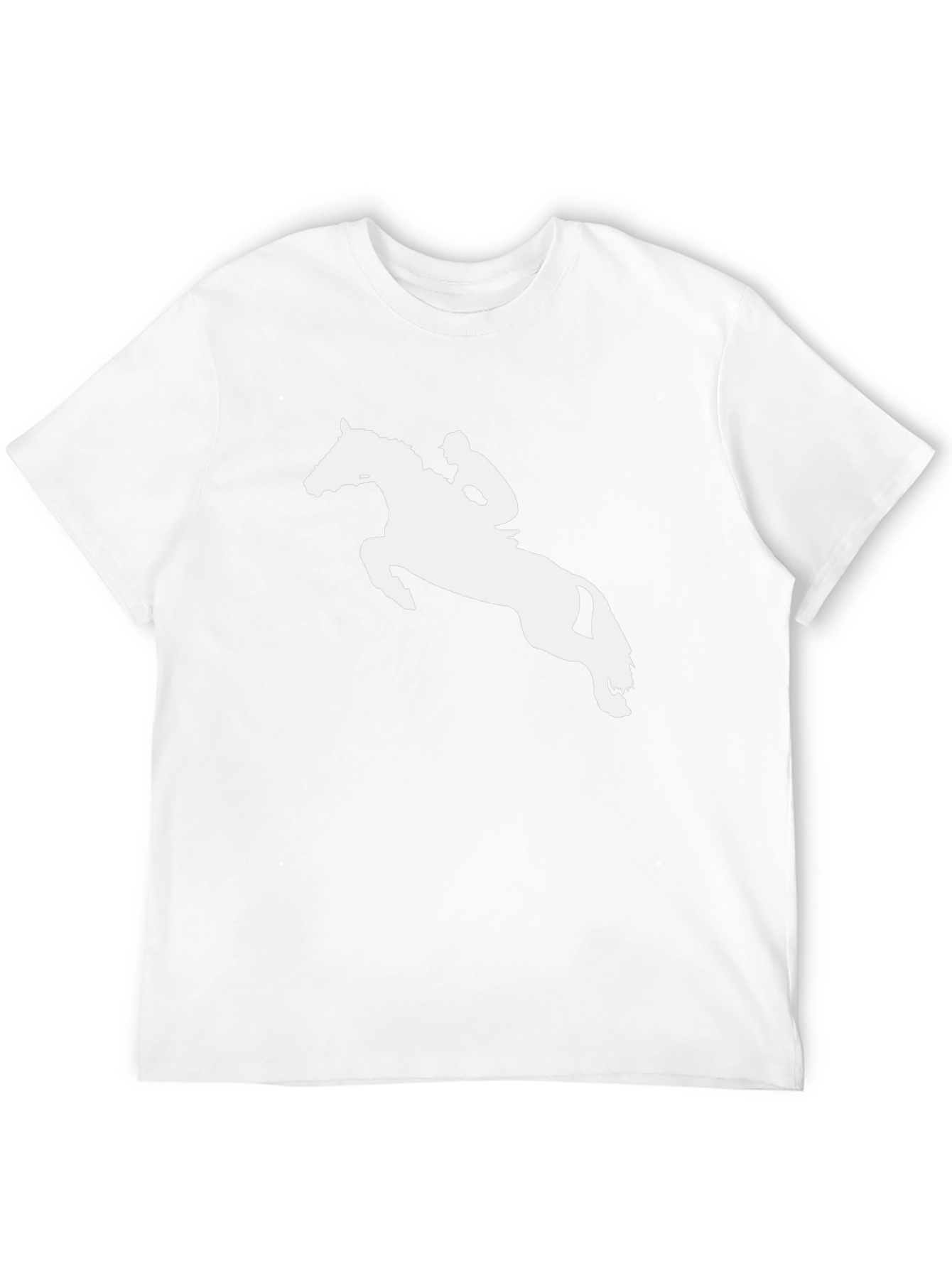 Equestrian Horse Jumping T-Shirt - Black
