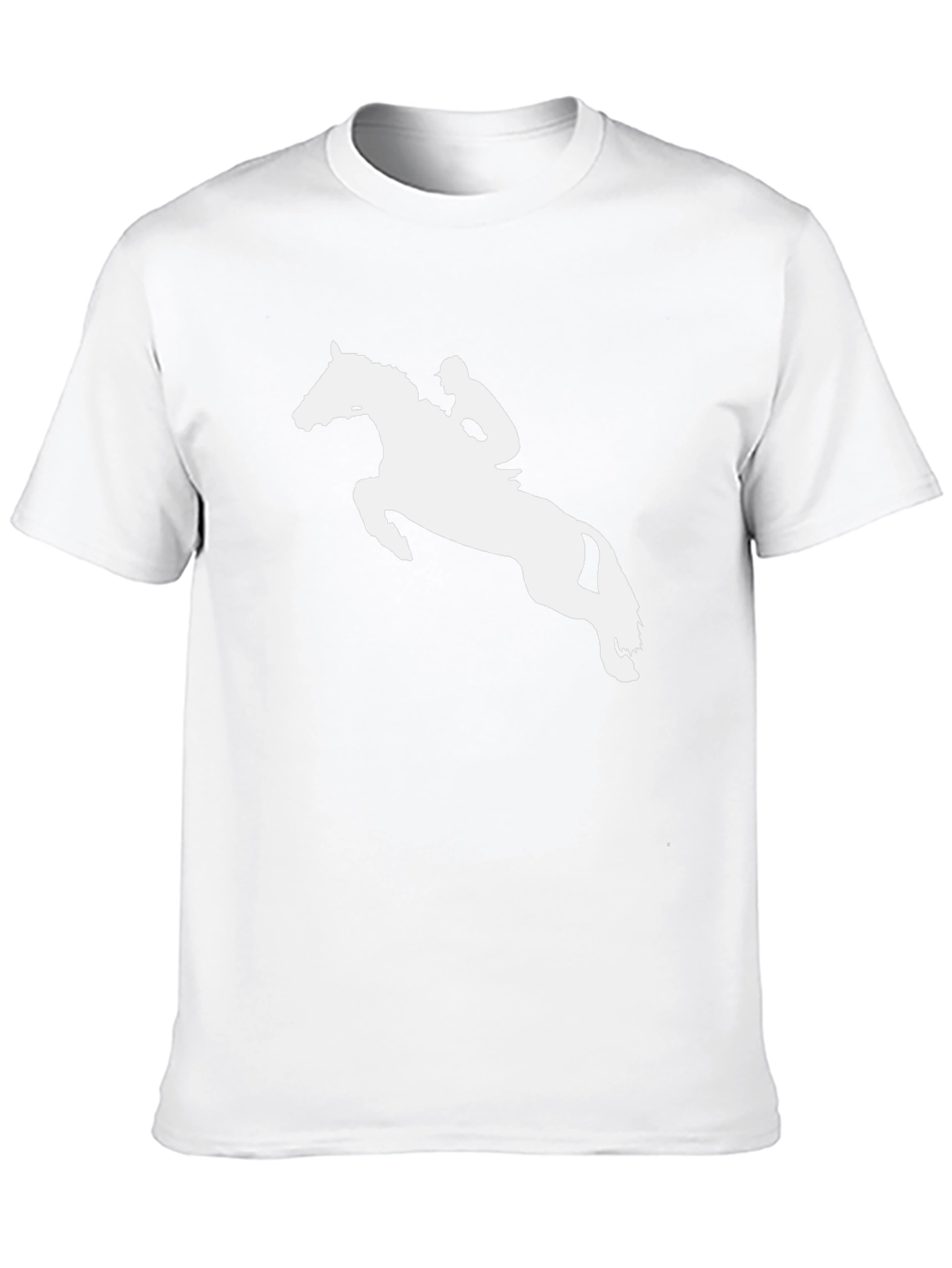 Equestrian Horse Jumping T-Shirt - Black